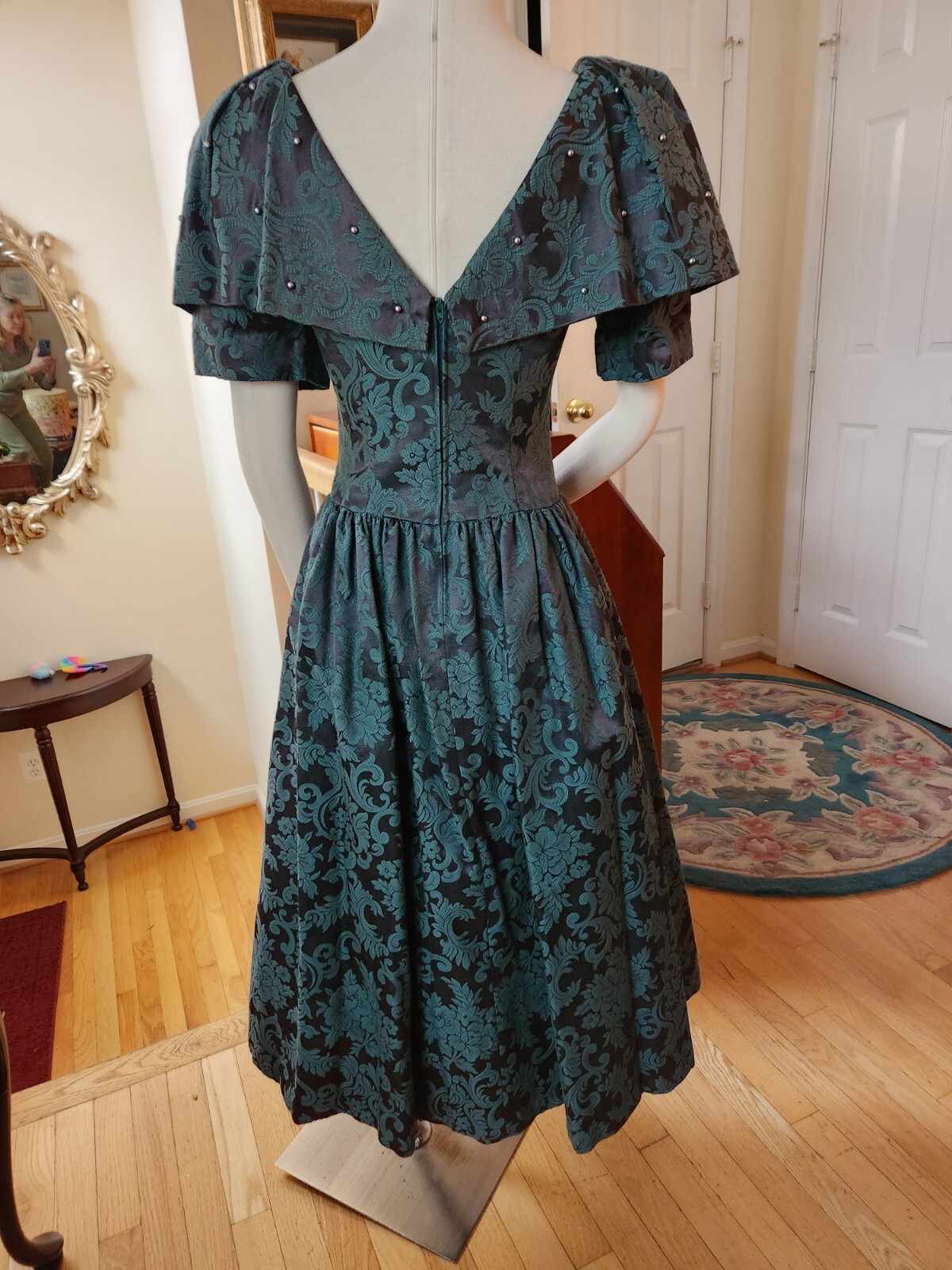 Vintage 80s Made For Memories By Misty Lane Dress- Size 6