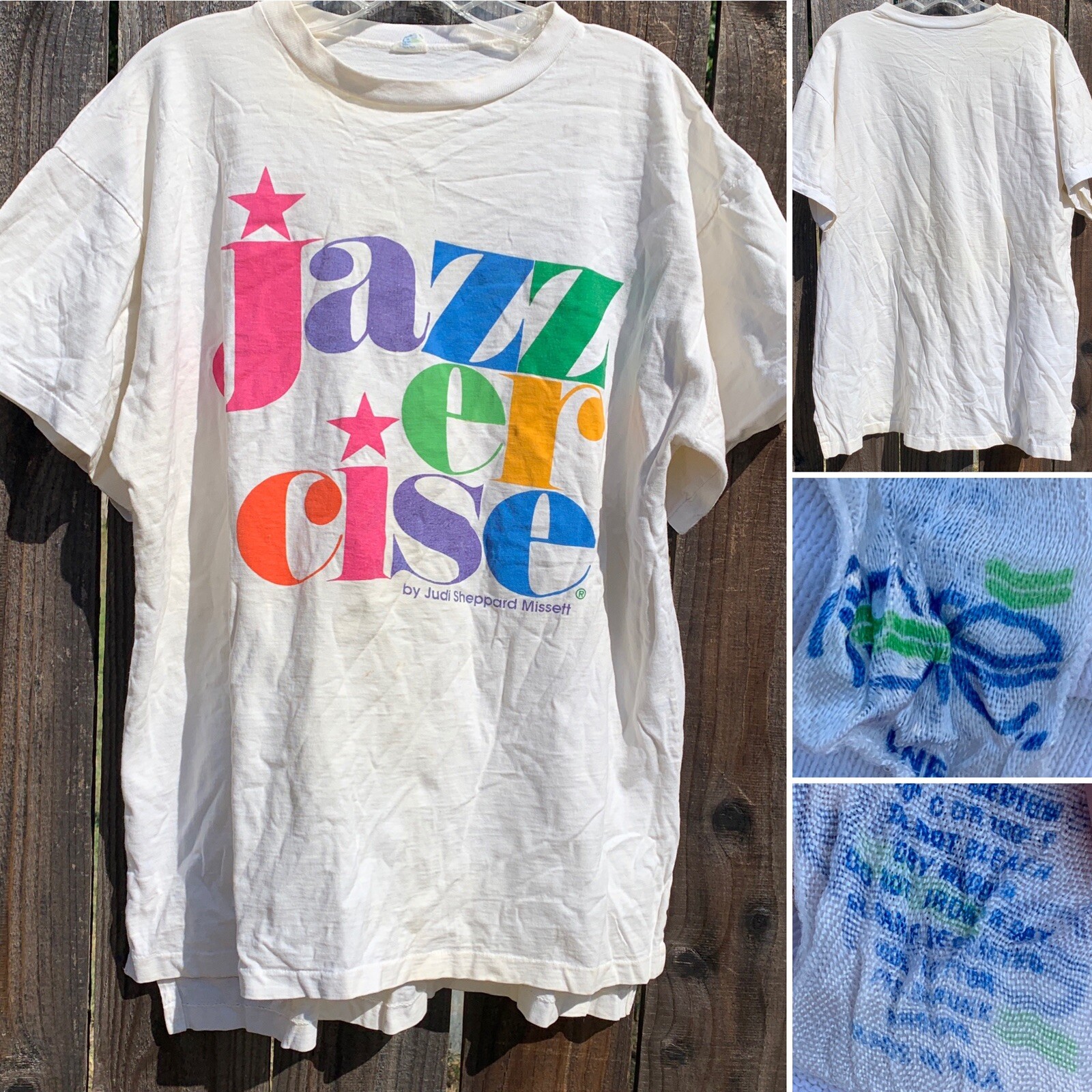 Alore Jazzercise by Judi Sheppard Missett T-Shirt 1980s 80s One Size USA Vintage
