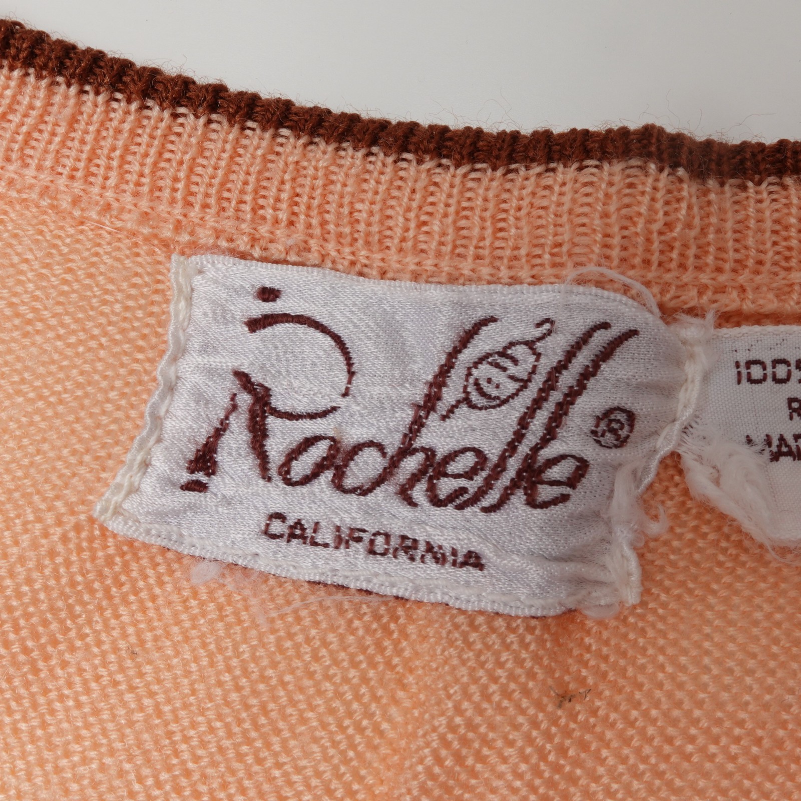 Vintage 60s 70s Rochelle California Dog Puppy Sweater Womens Medium Knit Embroid