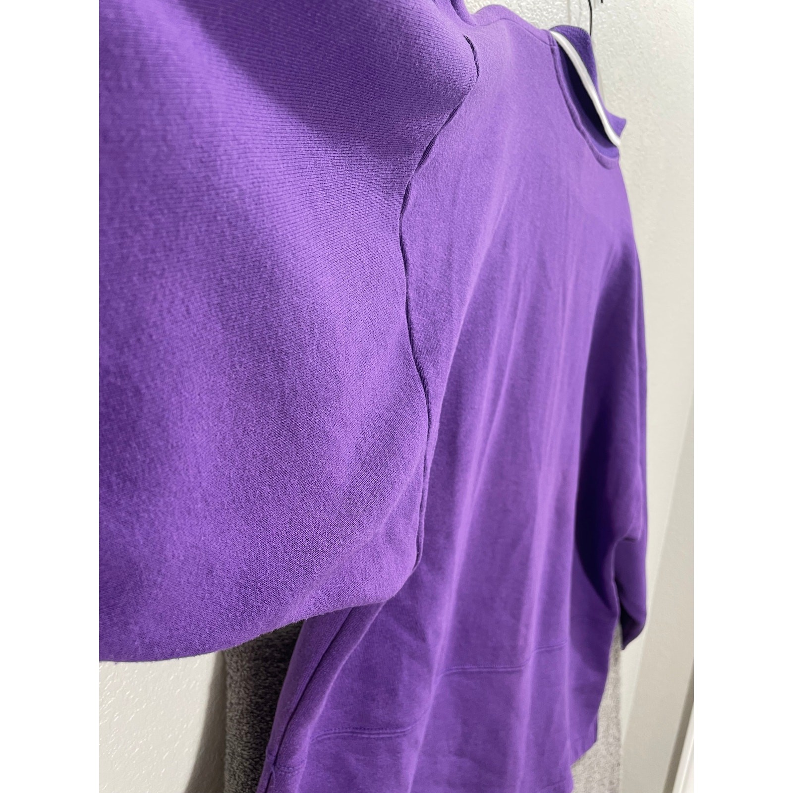 Vintage 90s Purple Long-sleeve Polo Sweatshirt Collared Sunbelt Sportswear XL