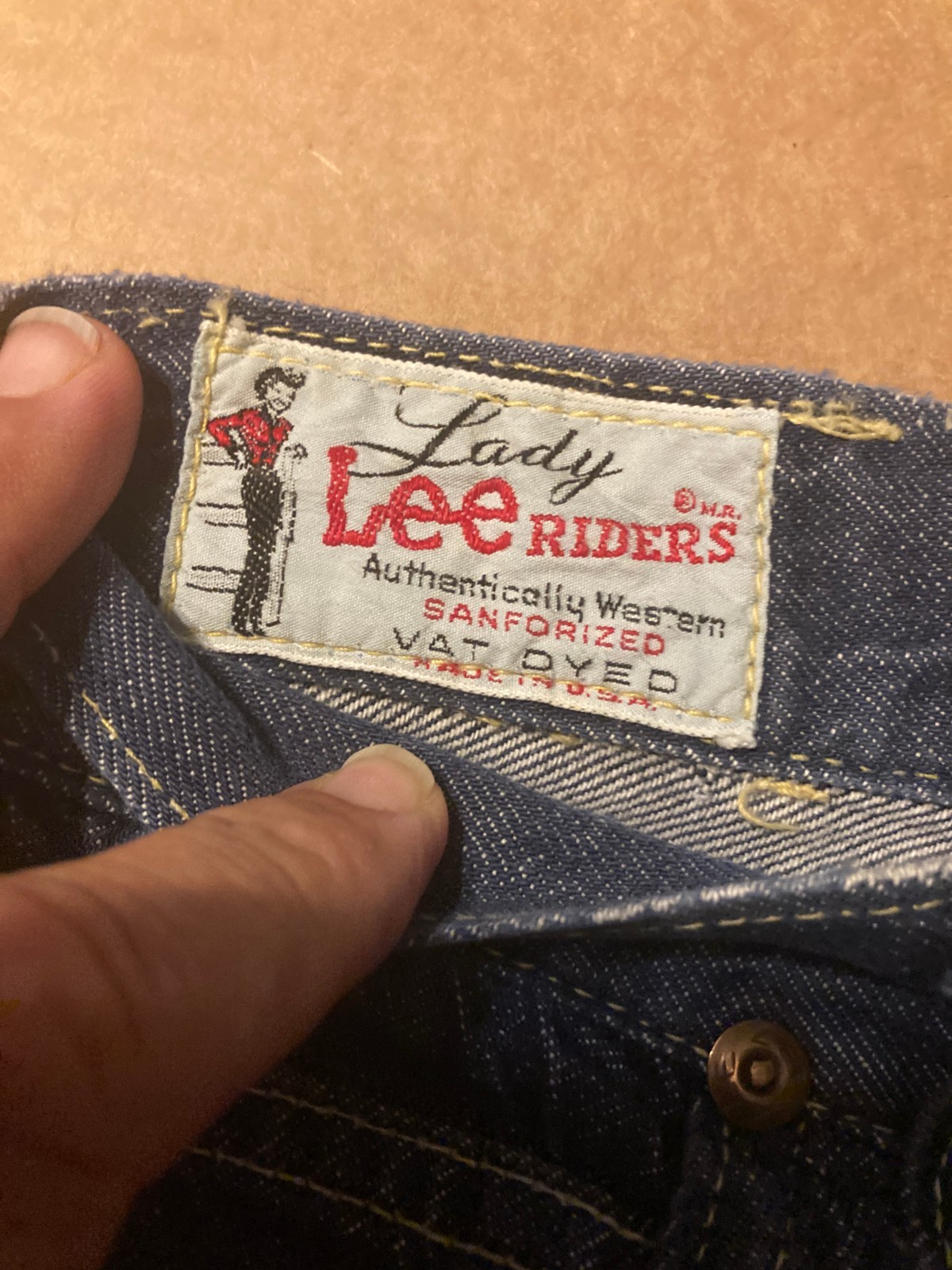 Vintage (1970’s) Lee Lady Riders Straight Leg Two Tone Jeans Regular 26×32