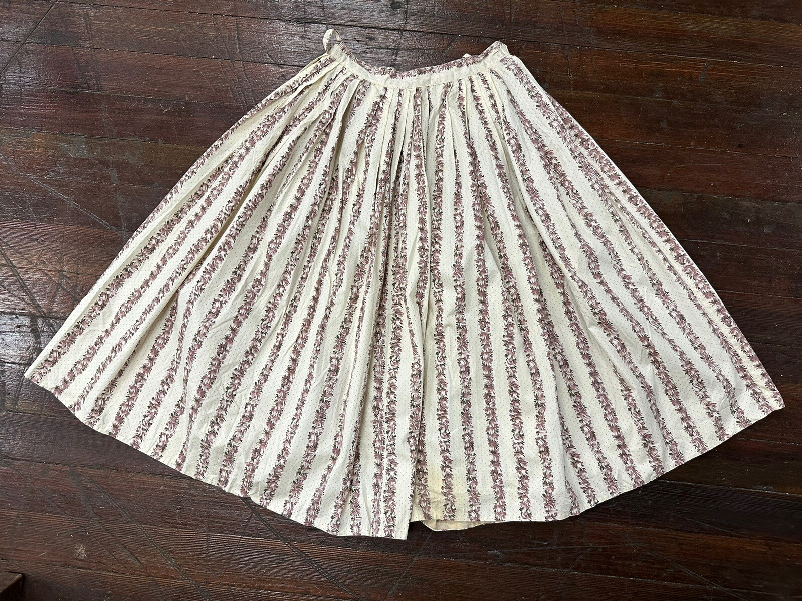 Vintage 1950’s Madison Wardrobe Maker Watercolor Pleated Skirt & Top