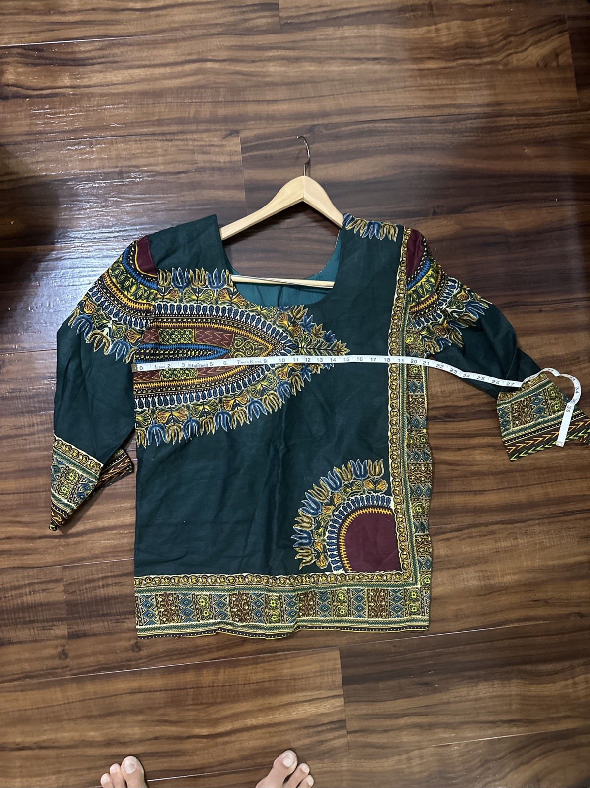 Vintage Custom Handmade Shirt And Skirt, Sunyani, Ghana 1999, Size S