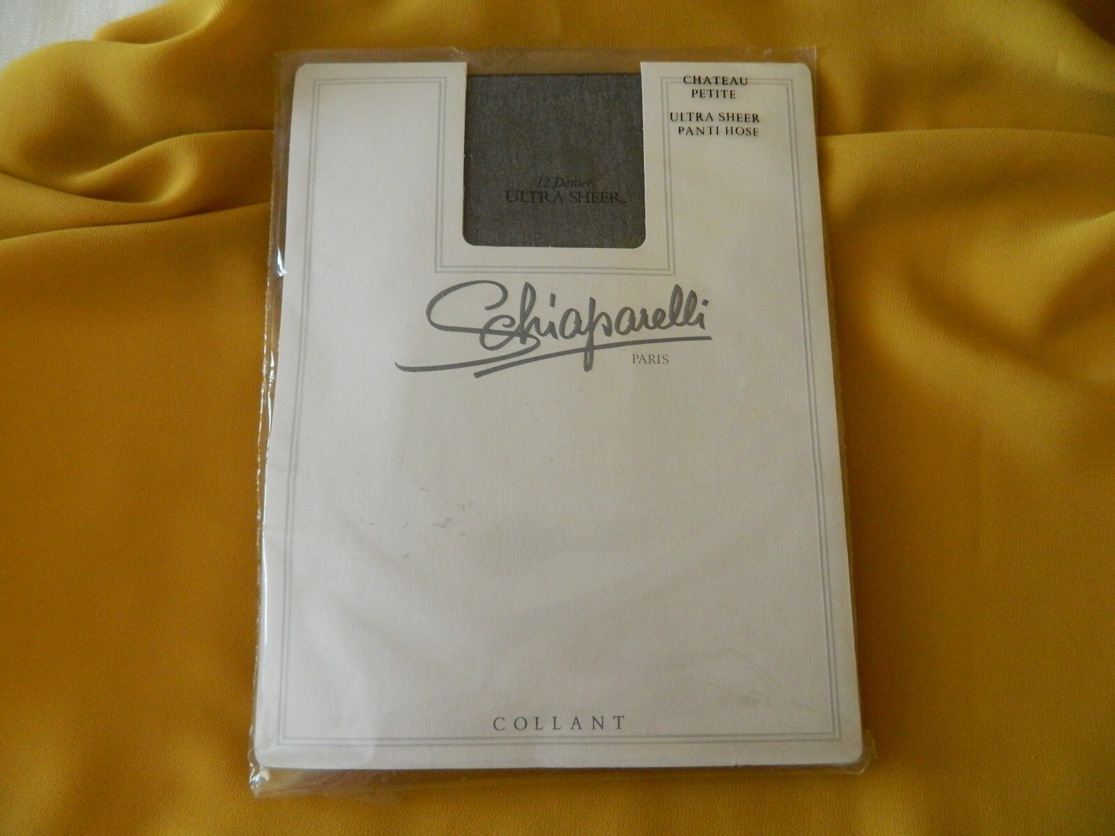 SCHIAPARELLI Paris Pantyhose Ultra Sheer SHADOW Pet,CHATEAU Pet,MYSTIQUE Ave,