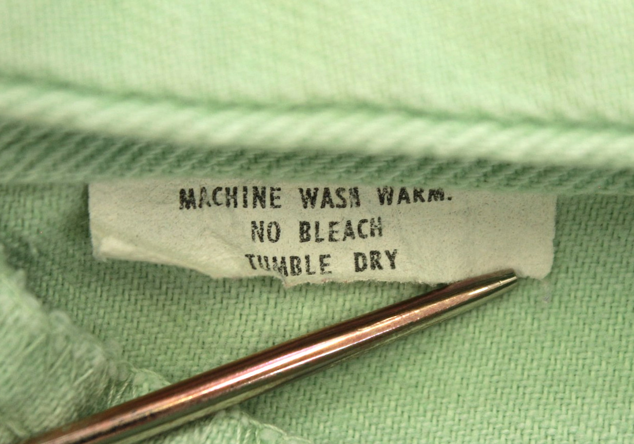 VTG Women’s 70s Mint Green Super Flare Bellbottoms Jeans XS / Sz 25″ 1970s