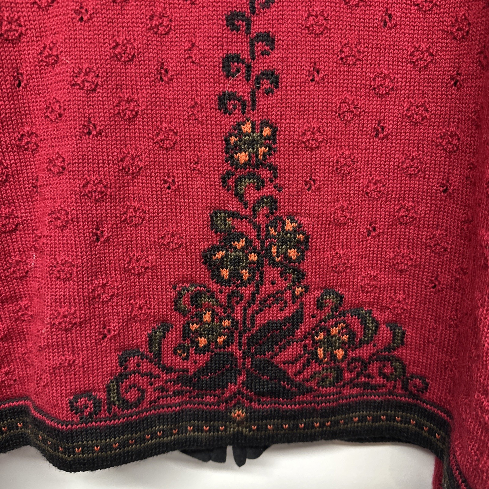 Women’s Dale Norway Red 100% Wool Sweater Ladies Large L Cardigan Dale Casual