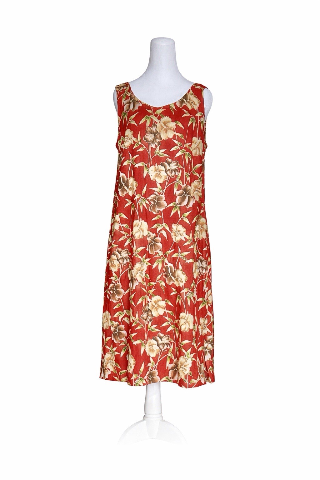 Tori Richard Honolulu Hawaii Size 10 Vintage Hawaiian Print Dress Sleeveless