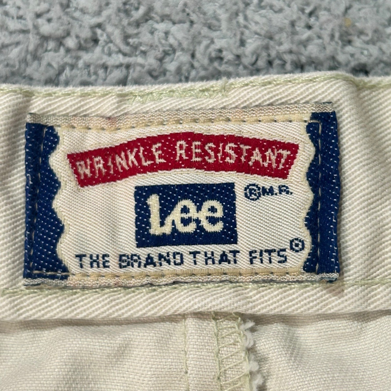 Lee Shorts Vintage 70s Bareback Ribcage High Waisted 16 MED Khaki Pleated