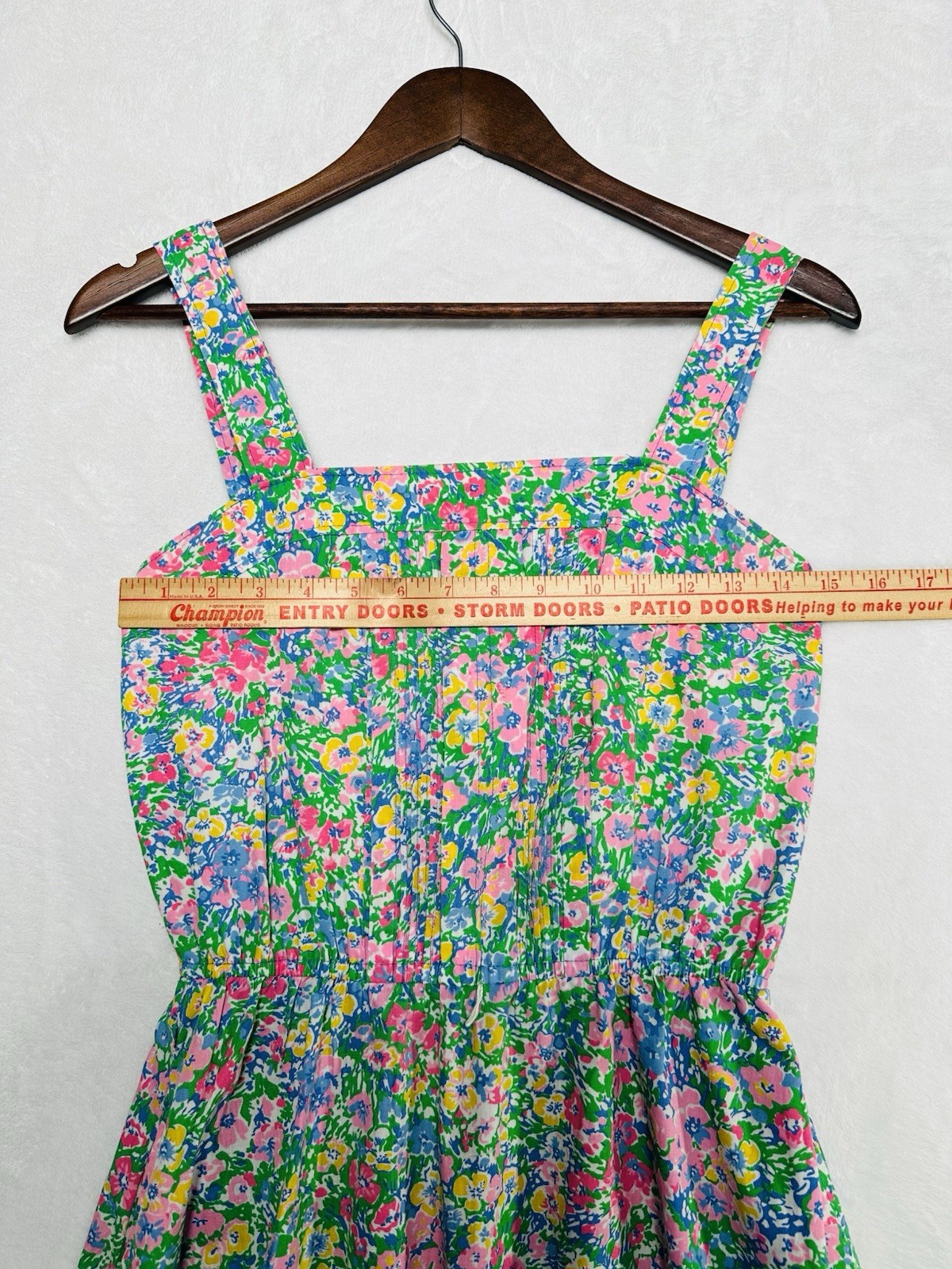 VTG 50s 60s Jenni Floral Midi Dress Sundress Sz XS – Small Pockets Cottagecore