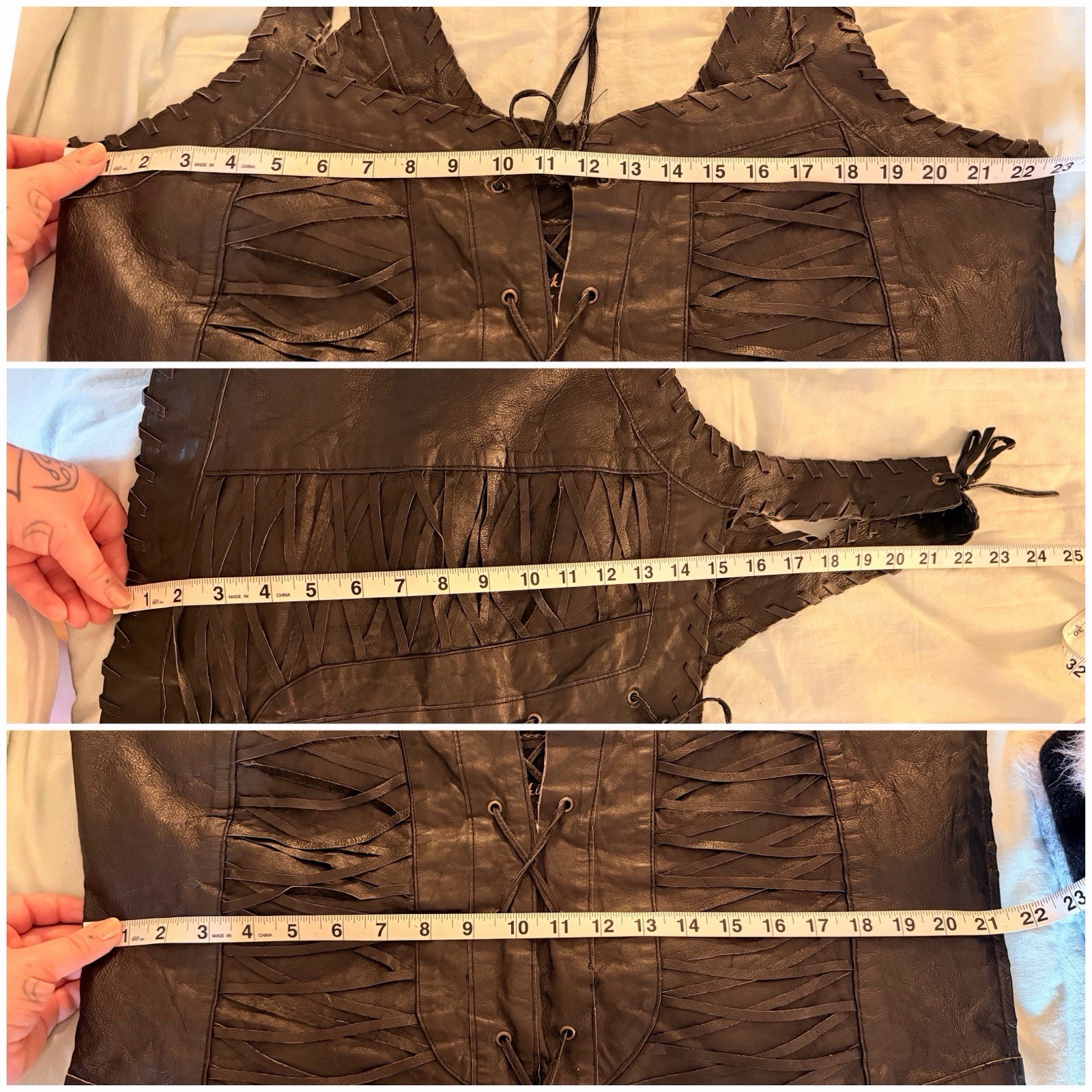 Vintage Plus Size Genuine Leather Bustier Esque Top – Grunge Goth Renaissance 2X