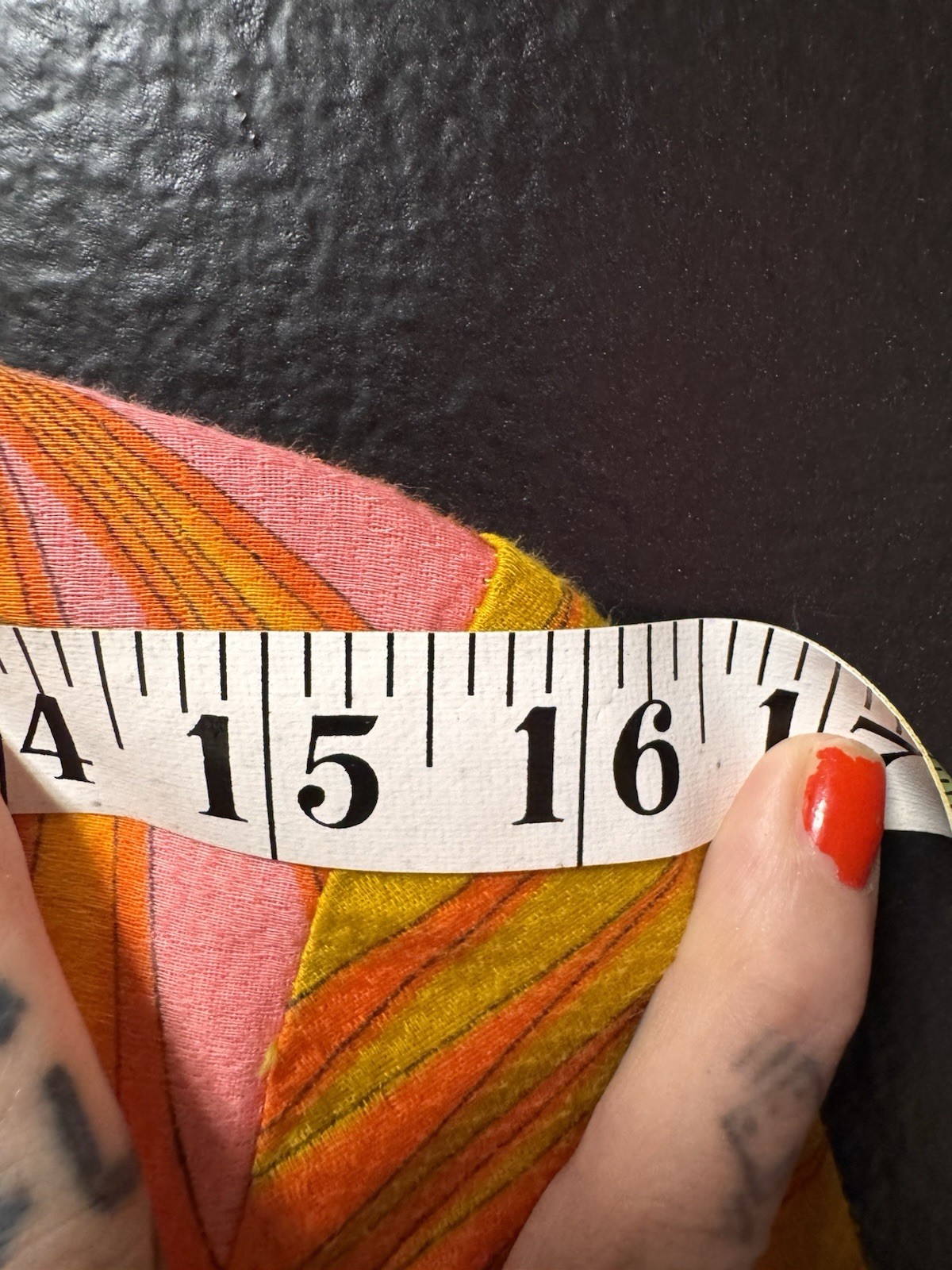 Vintage 1960s Alex Coleman Button Down Psychedelic Shirt Measurements In Photos!