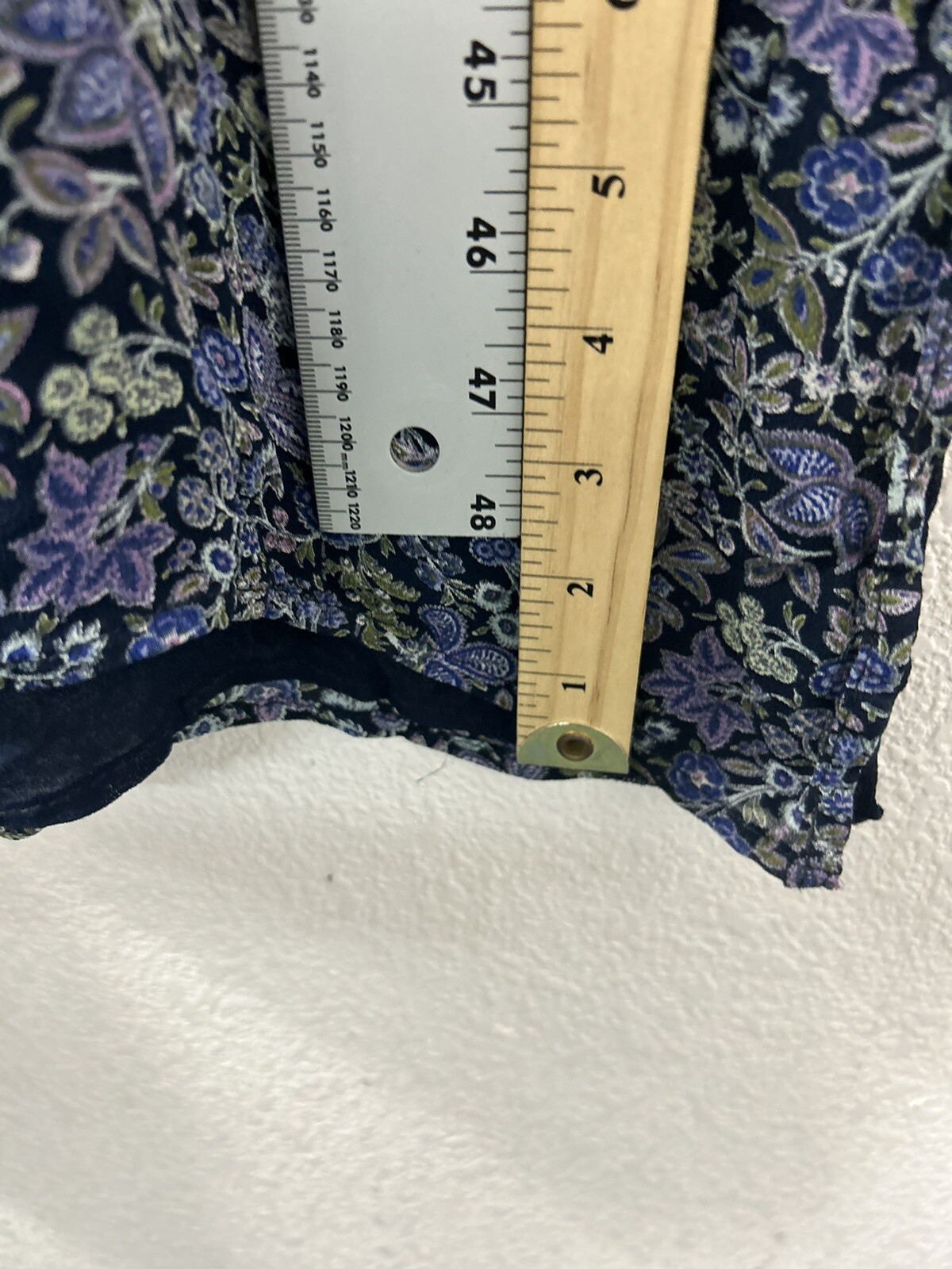 Vintage ZASHI Blue Floral Fairy Grunge 2 Pc Boho Tank Dress Maxi Top Set Size S