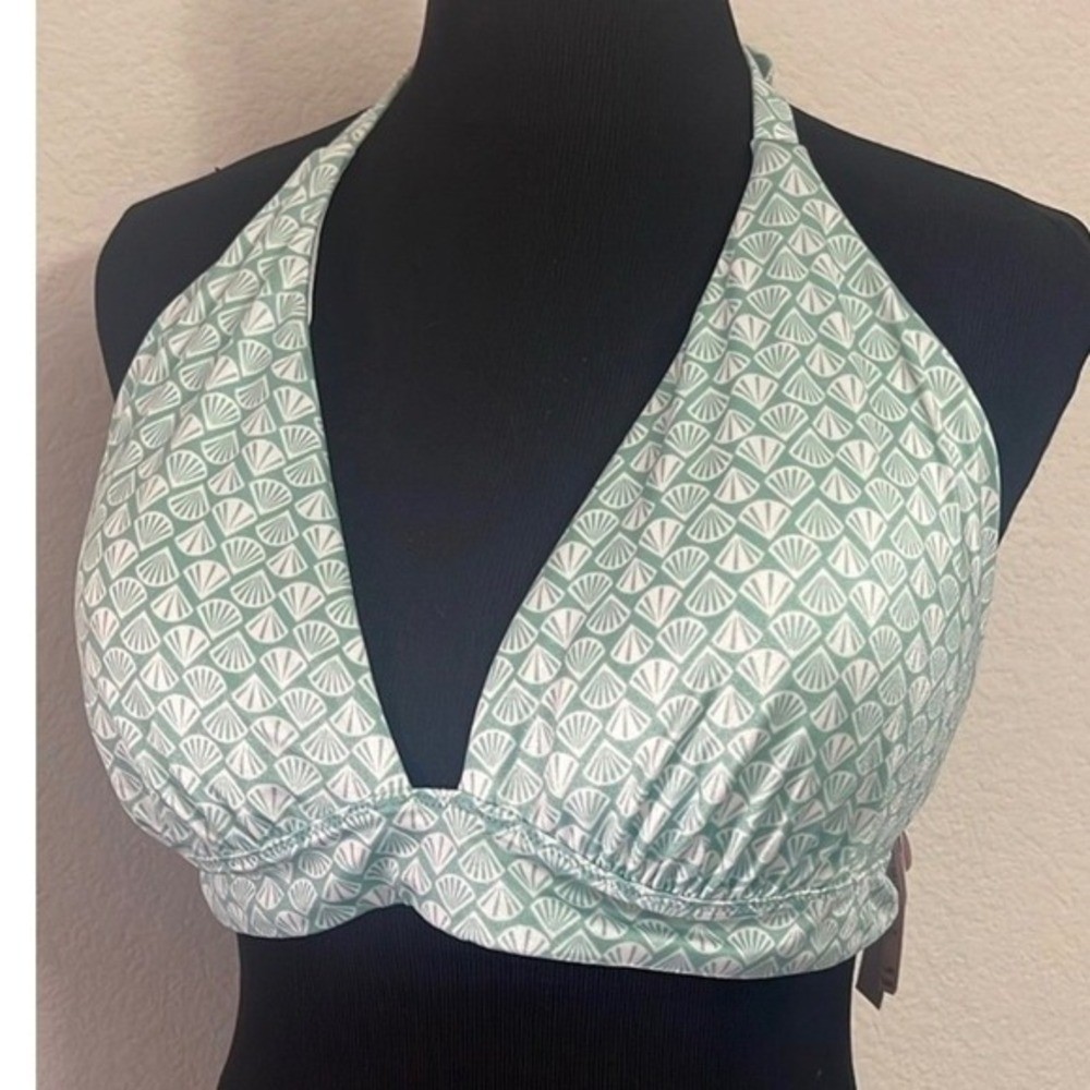 Victoria’s Secret Bikini Set Top XL Bottom L -Mint Green Seashell High Waist New