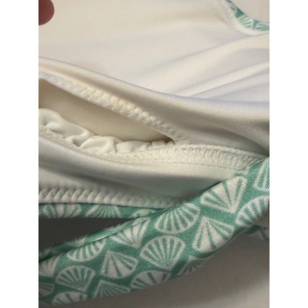 Victoria’s Secret Bikini Set Top XL Bottom L -Mint Green Seashell High Waist New