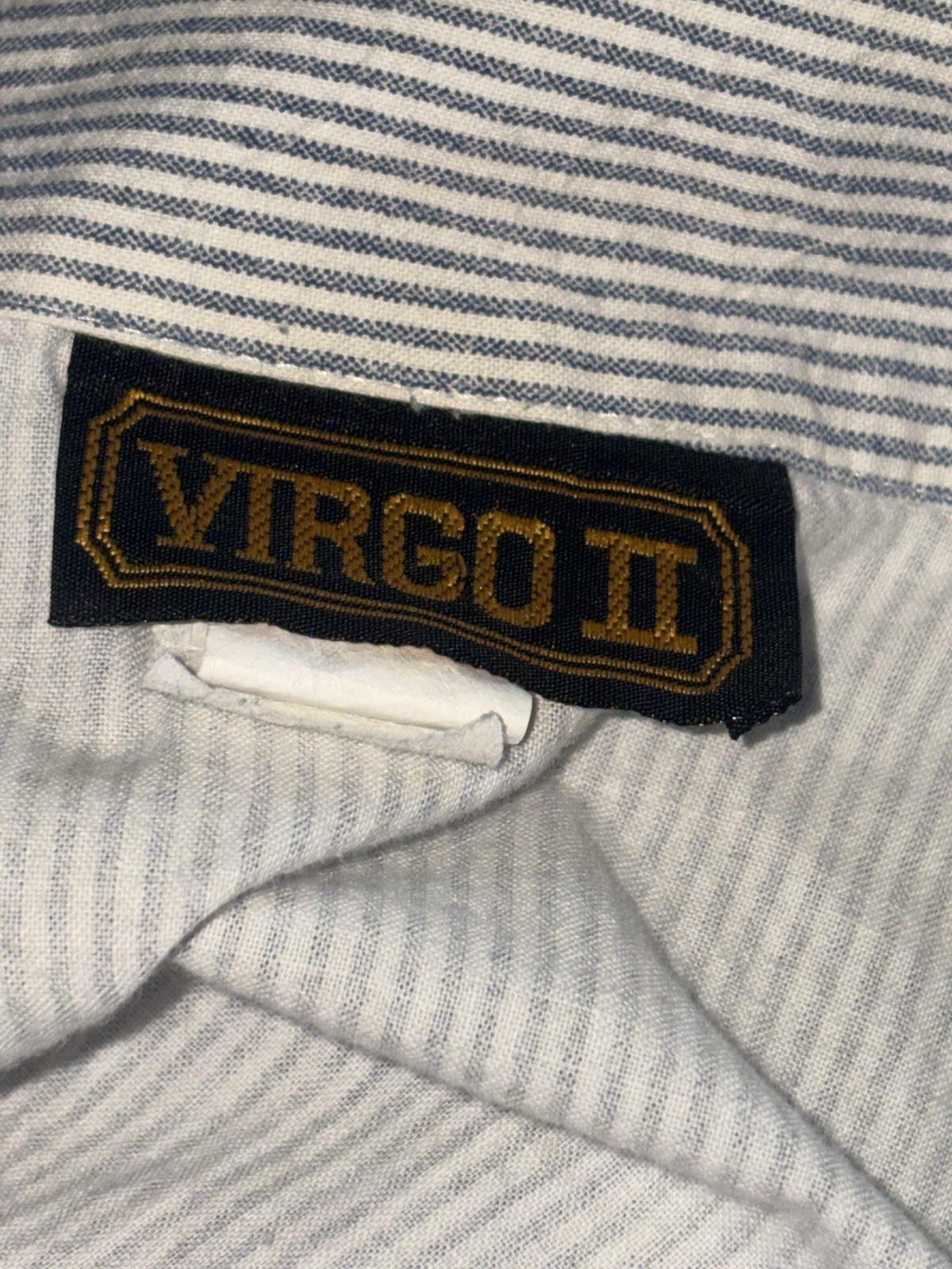Vtg Virgo II Midi Dress Union Made Cotton Pockets Sleeveless Button Front 10