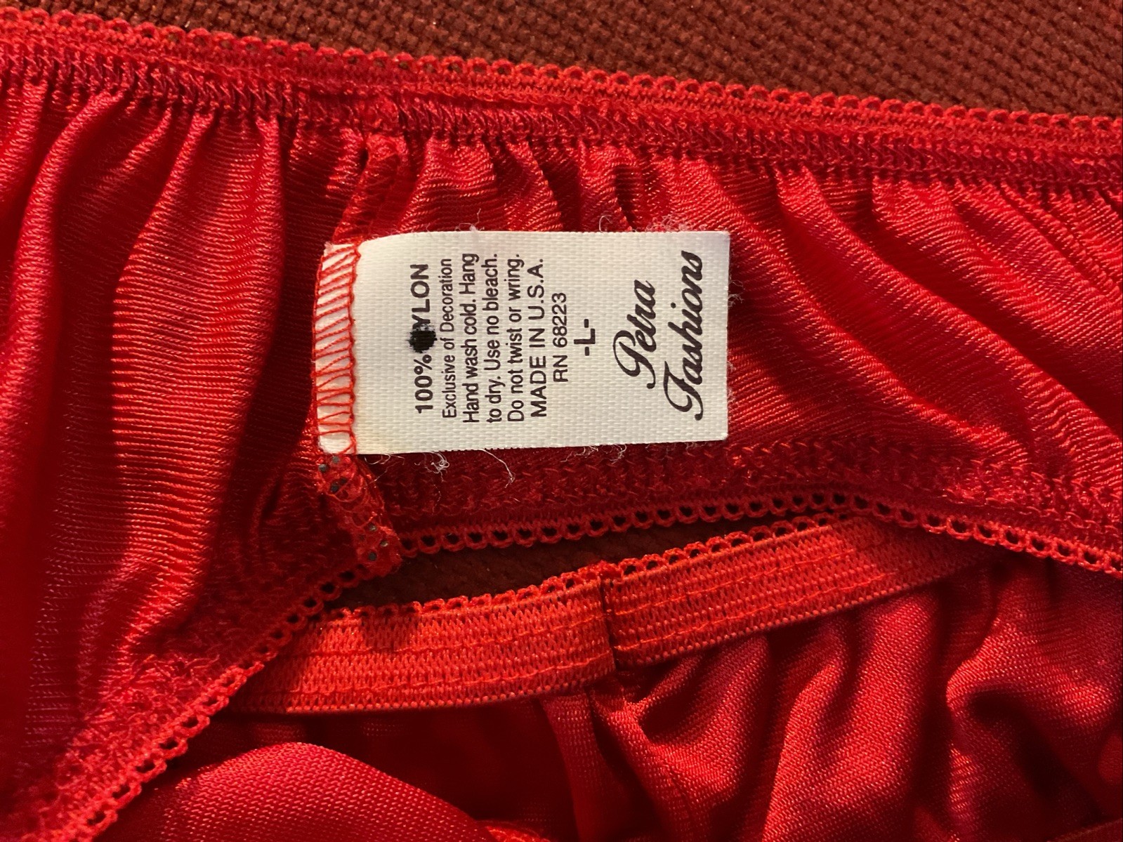 70’s Petra Fashion 100% Nylon With Nylon Gusset Large