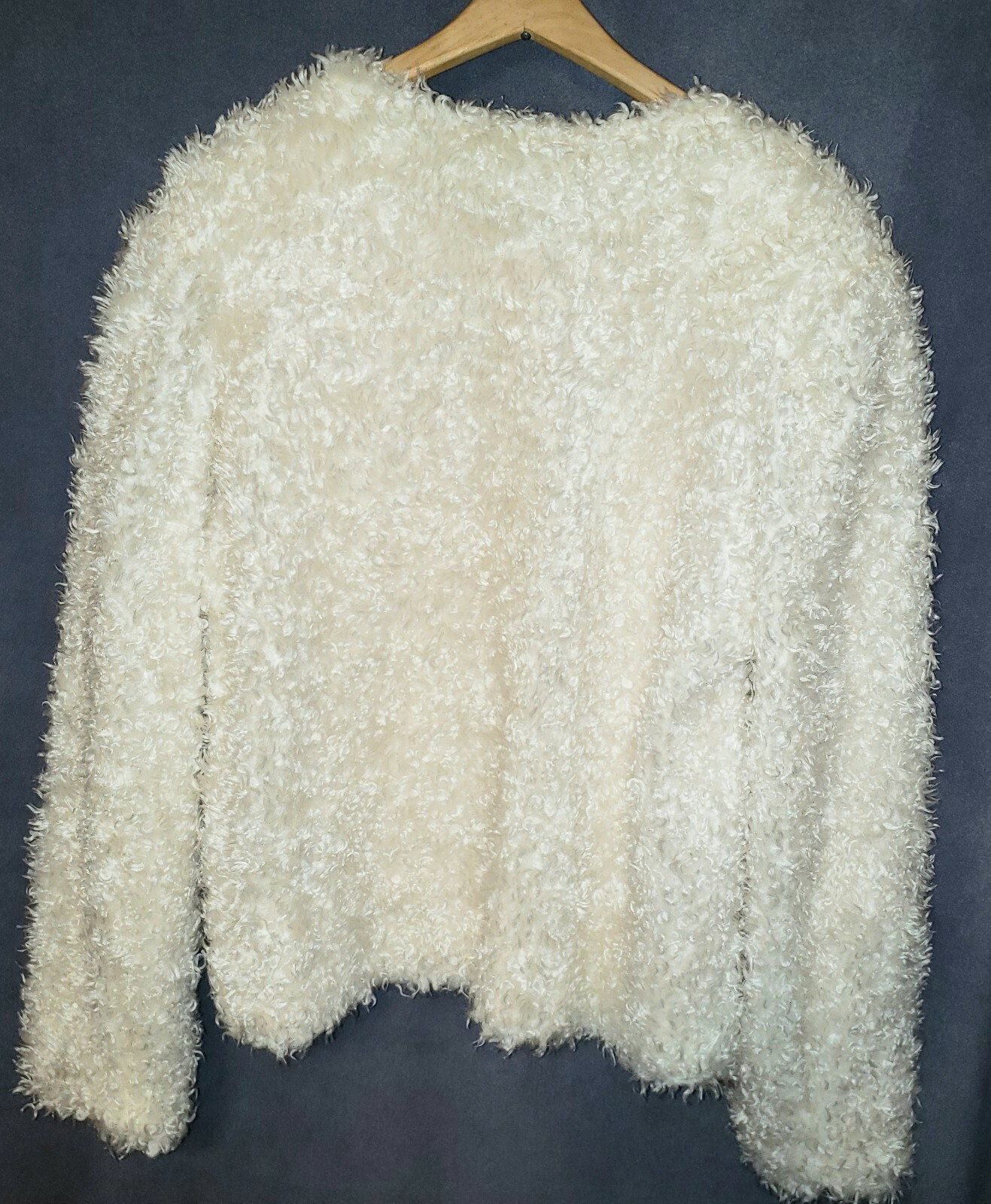 Vintage Women’s White Winter Jacket w/ Matching Headband, sz L