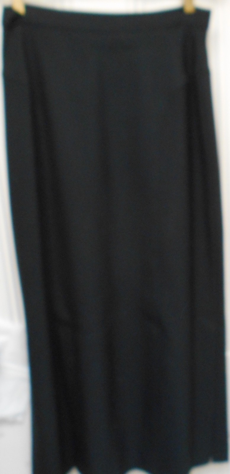 MATSUDA-BLACK LONG WOOL SKIRT W/NICE DETAILING.~Sz M~ FULLY LINED~ELEGANT