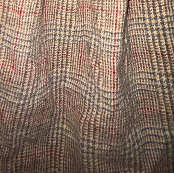VTG Prestige of Boston 100% Wool Pleated Midi Skirt Cottagecore Academia Plaid