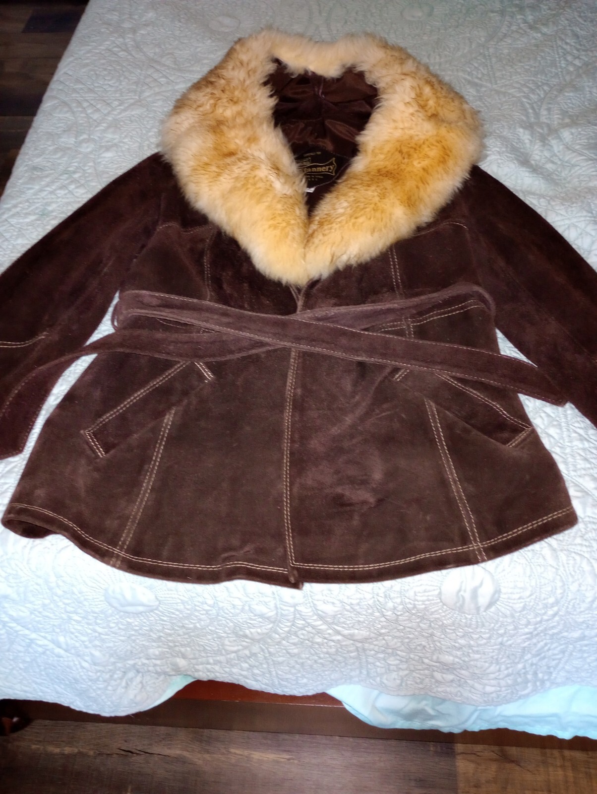 Leather Jacket With Fur Collar