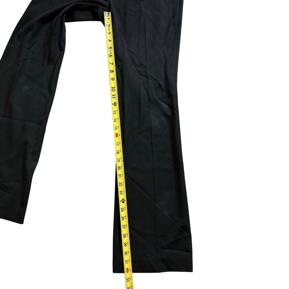 Vintage Vertigo Paris Women’s Low Rise Black Belted Zipper Wide Leg Size 8 Y2K