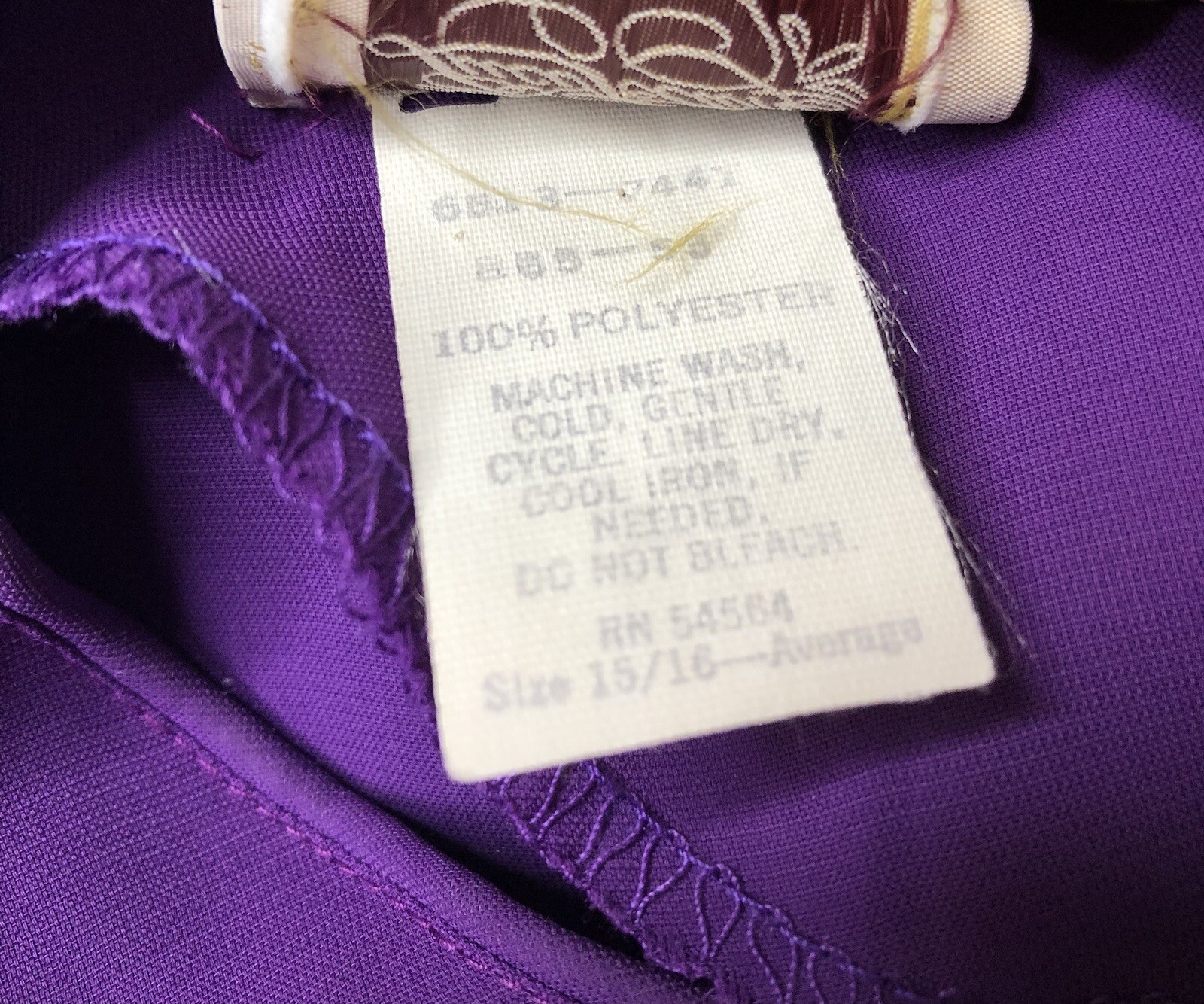 VTG 70s 80s Luci Pellini Balloon Sleeve Midi Dress in Plum Purple + Belt Fits: L