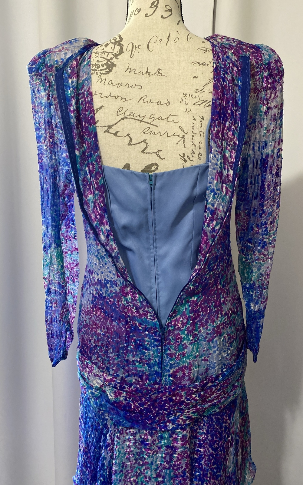 TALLY BOUTIQUE New York Designer Vintage 80’s 2 Layer Slip Dress SZ 8 Retro