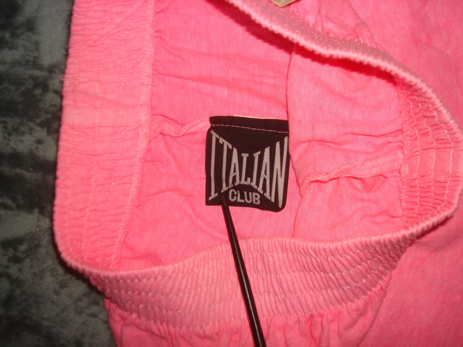 VTG 80s ITALIAN CLUB PINK SWEAT SHORTS ARGE 90s FITNESS GYM BEACH WORKOUT USA