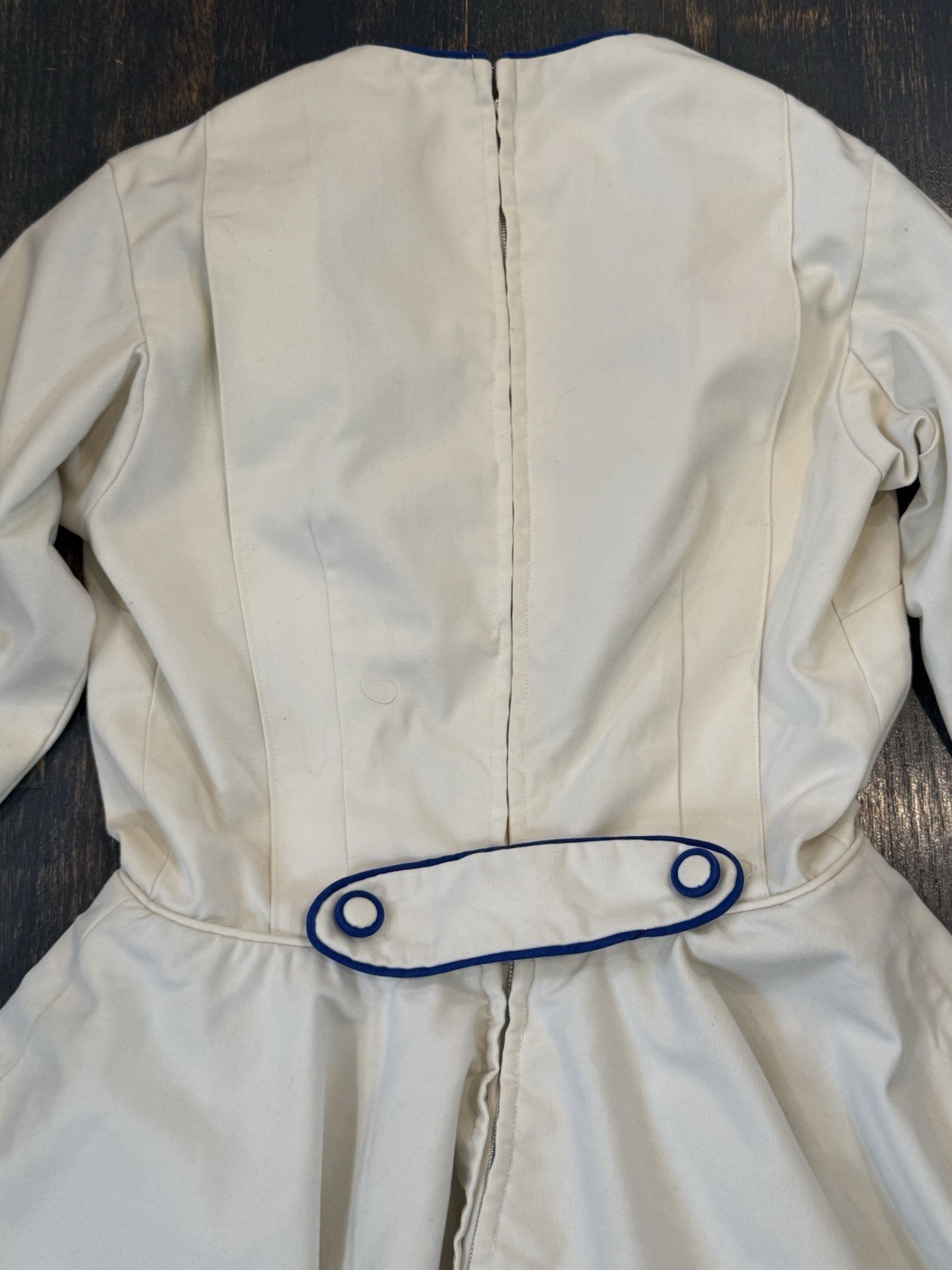 Vintage 1950-60s Cheerleading Uniform Outfit Heavy High Quality Blue & White