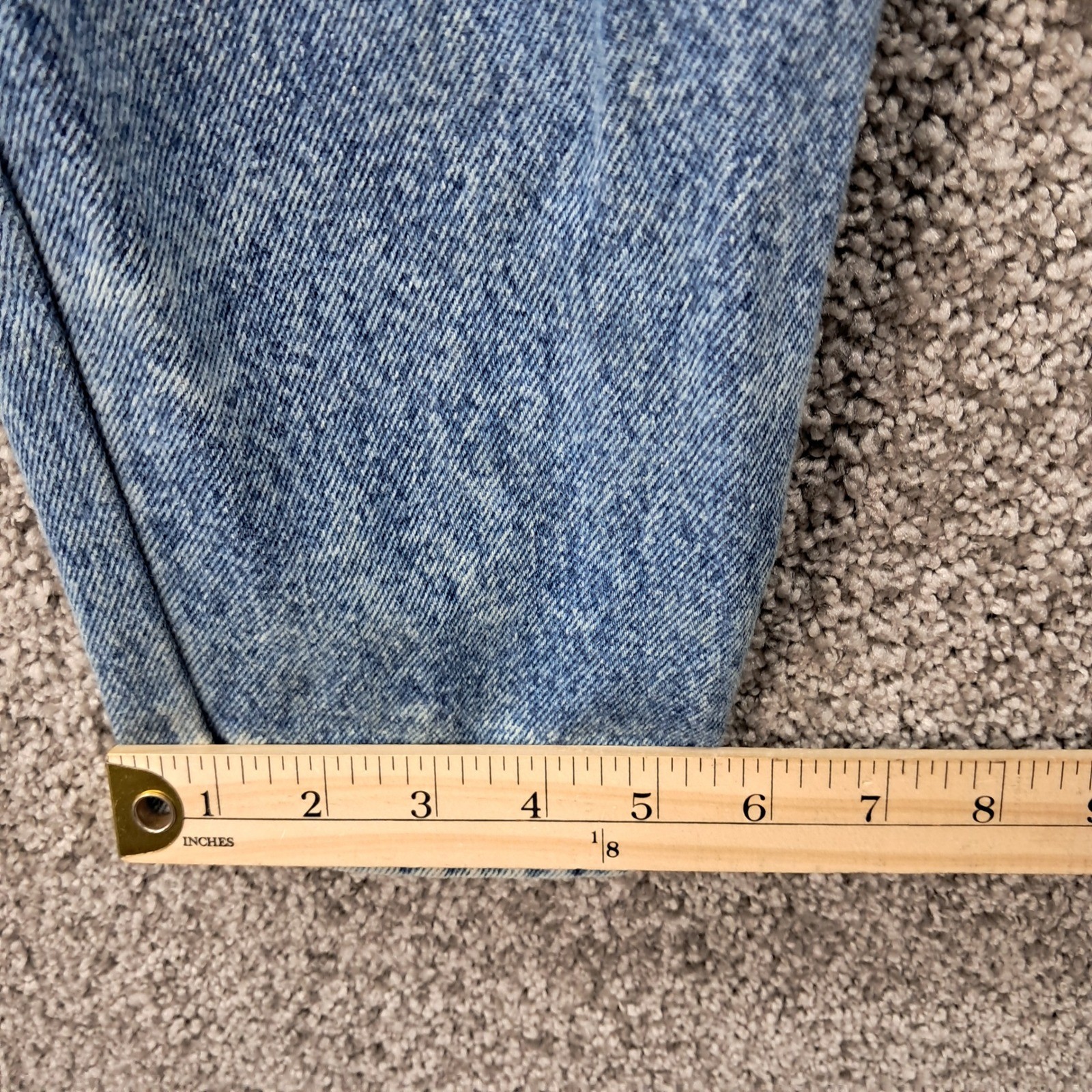 Rio by Stephanie Maison Vintage Acid Wash High Waist Tapered Jeans Blue Sz 11