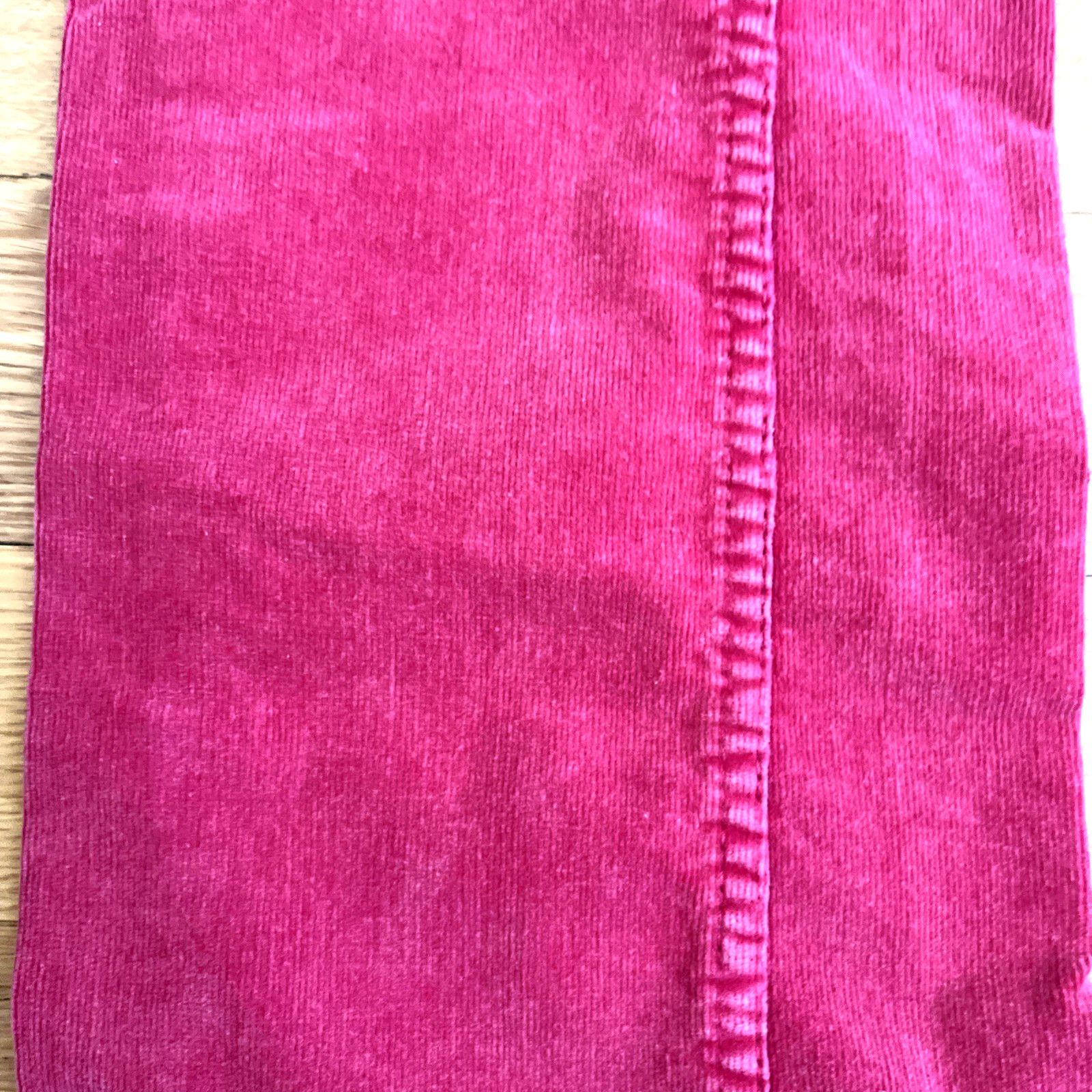 Vintage Soundgirl Pink Corduroy Skinny Leg Flared Pants Size 7 NWT Pockets Retro