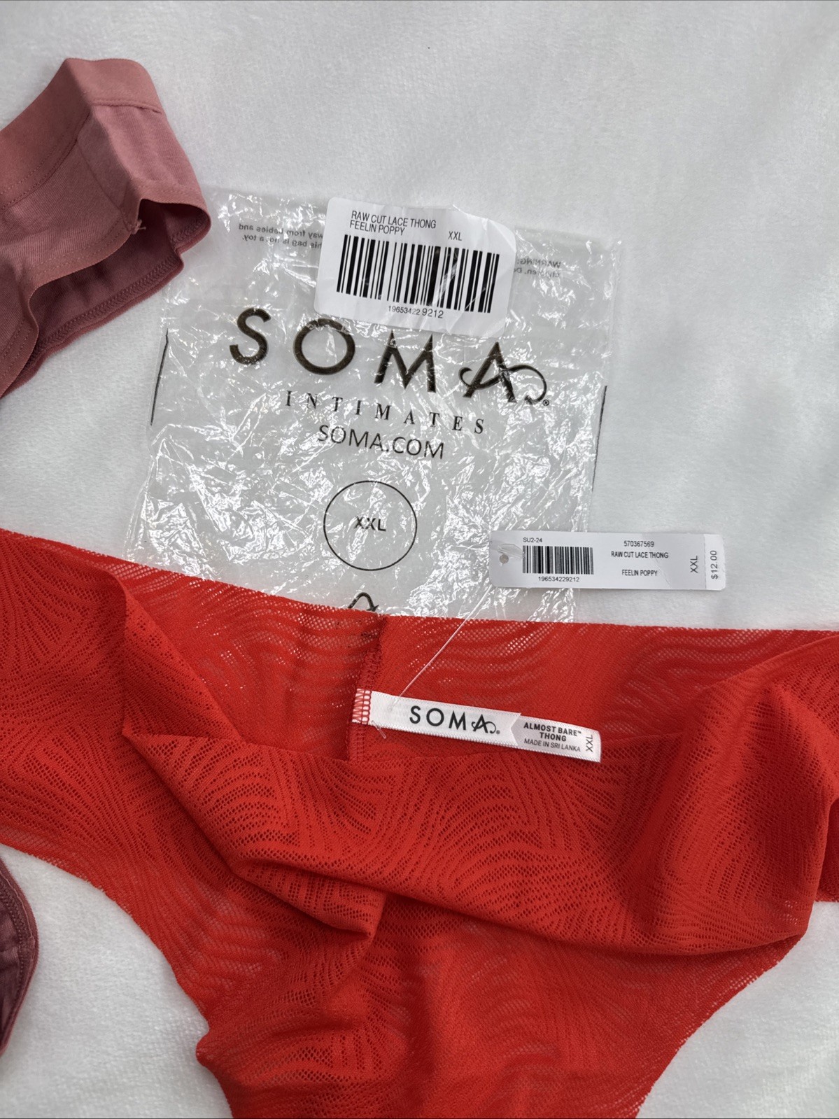 Soma Almost Bare & Cotton Modal Thong Panties XXL Set Of 2