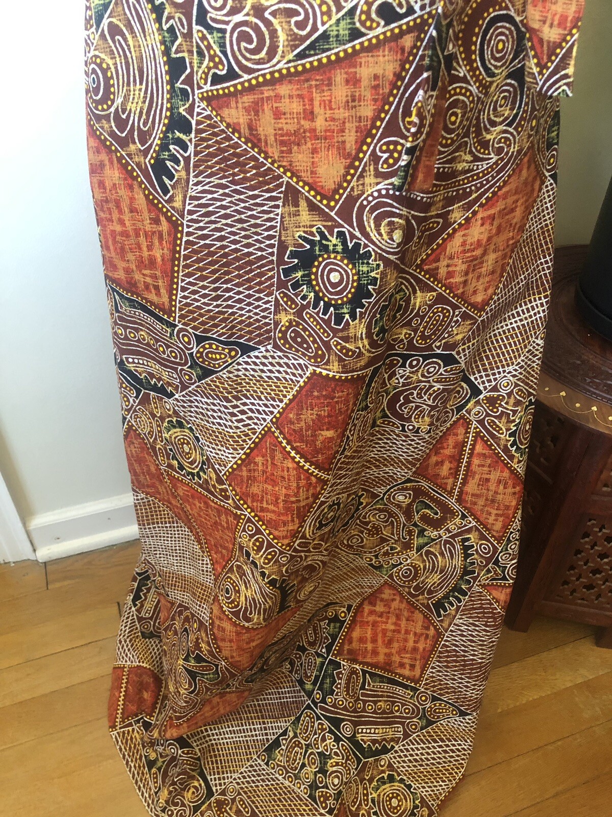 1960’s Mid Century Tribal Print Maxi Skirt