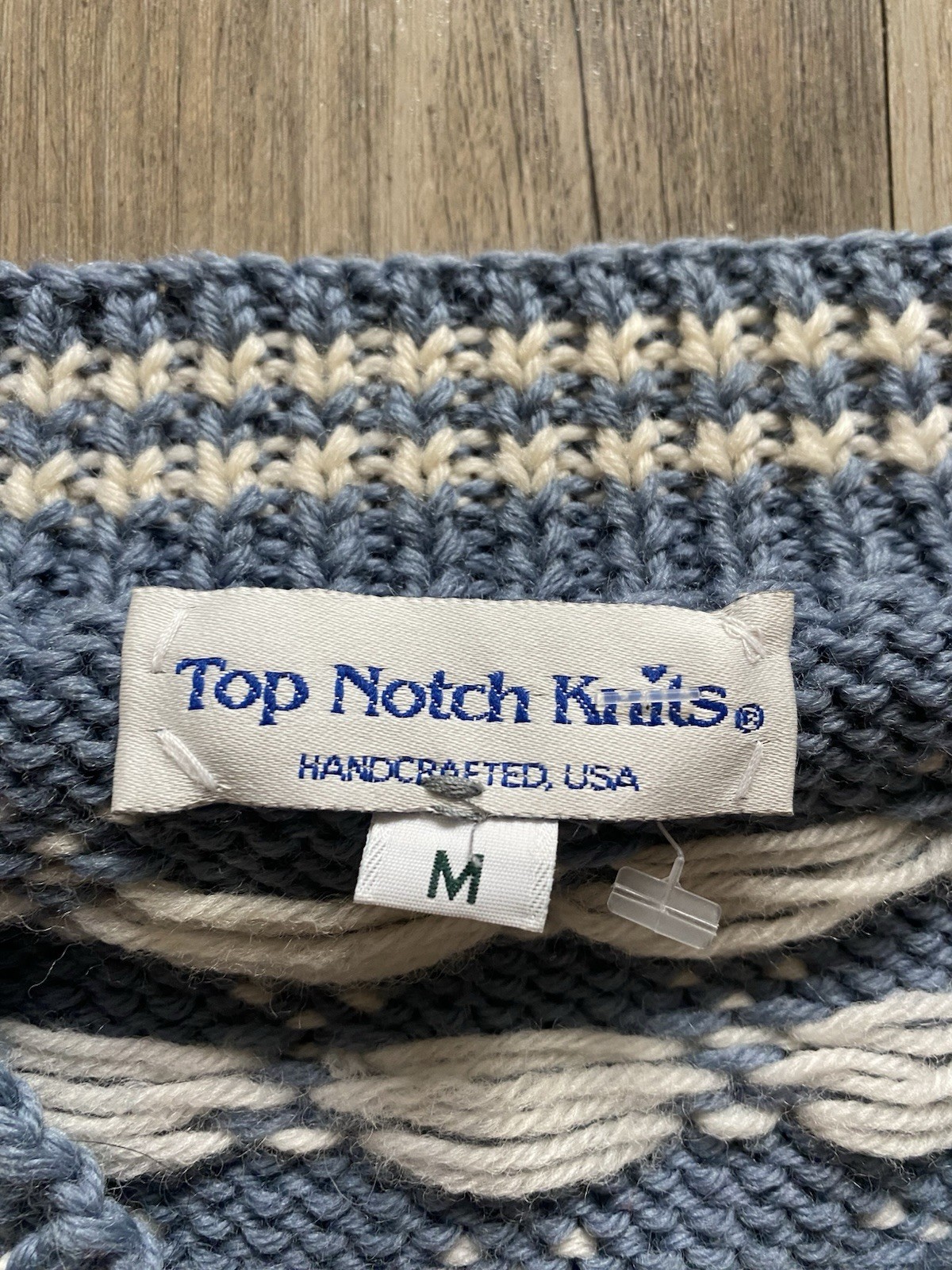 Vintage 80’s Top Notch Knit – Wool Sweater – Handmade In USA – Nordic Pattern!!