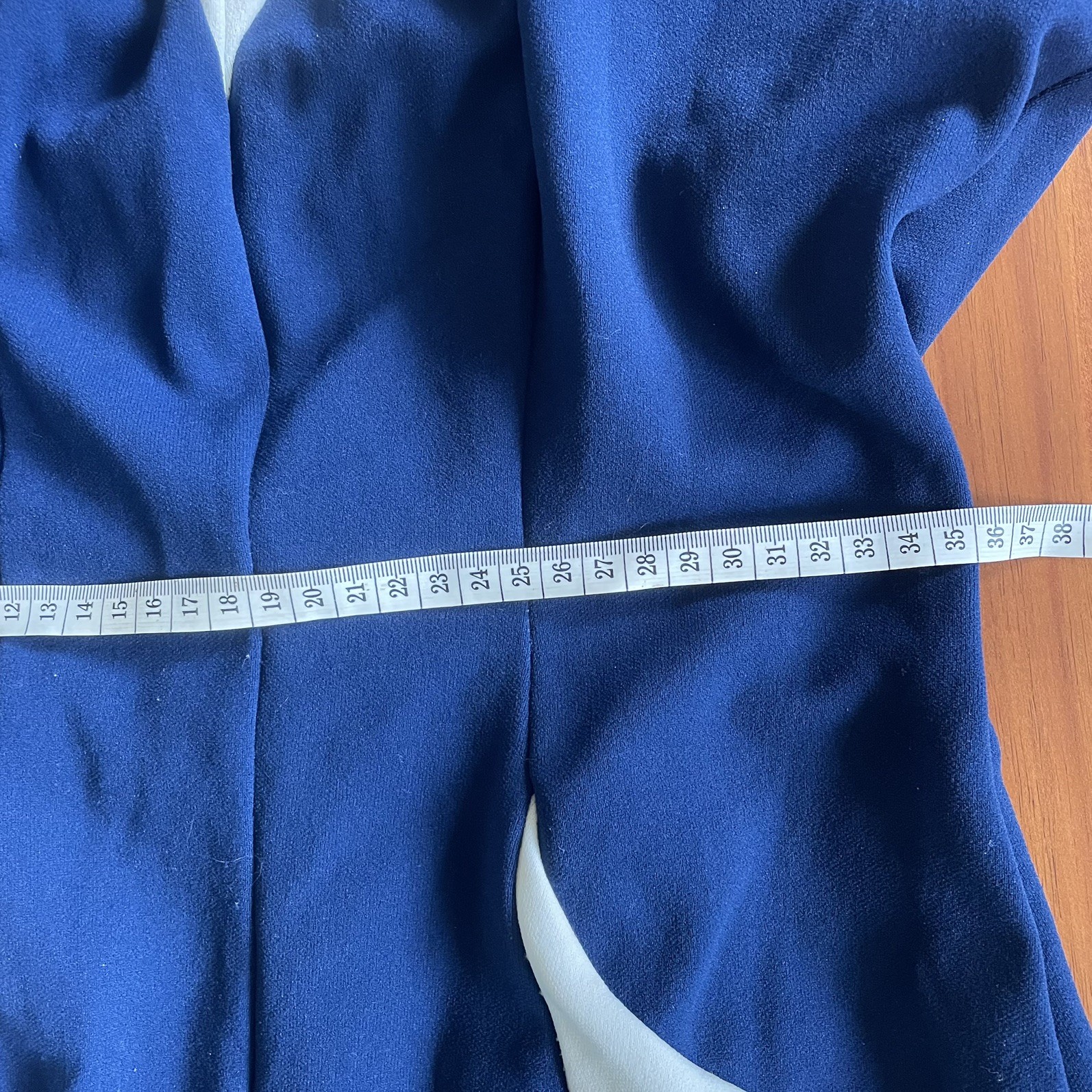 Vintage 50s swimsuit Size L Fair Nylon boy leg pin-up navy blue