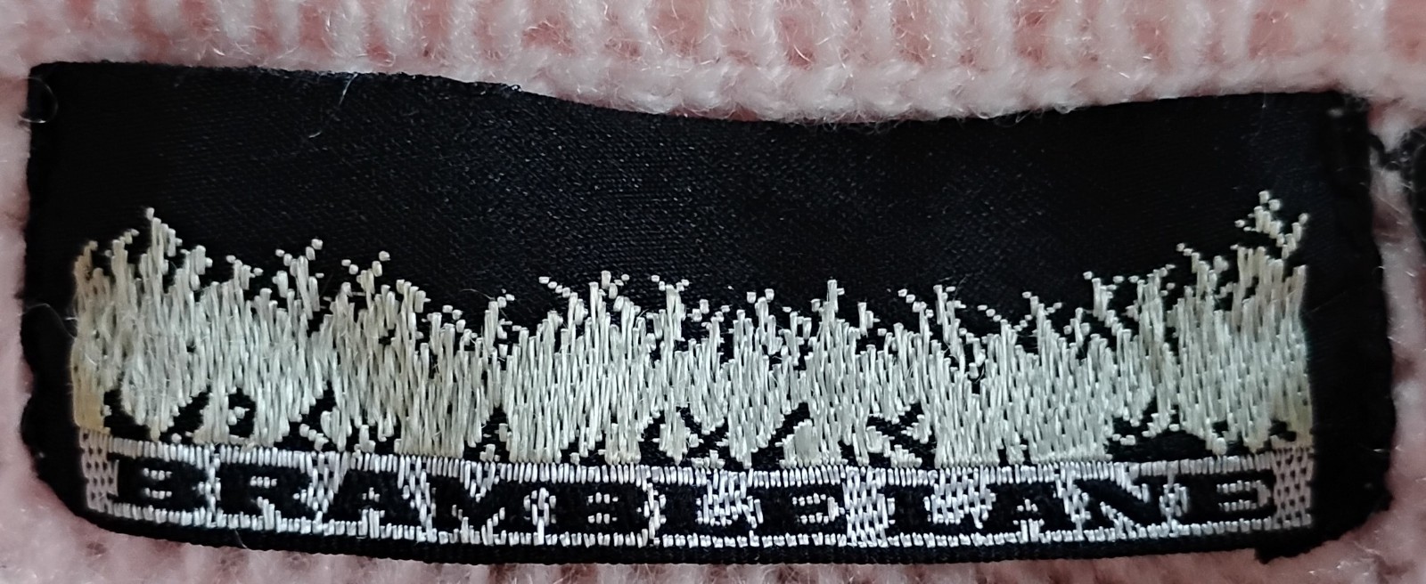 Vintage Bramble Lane Women’s Sweater 22W Pink Beaded Applique Embroidered AC16