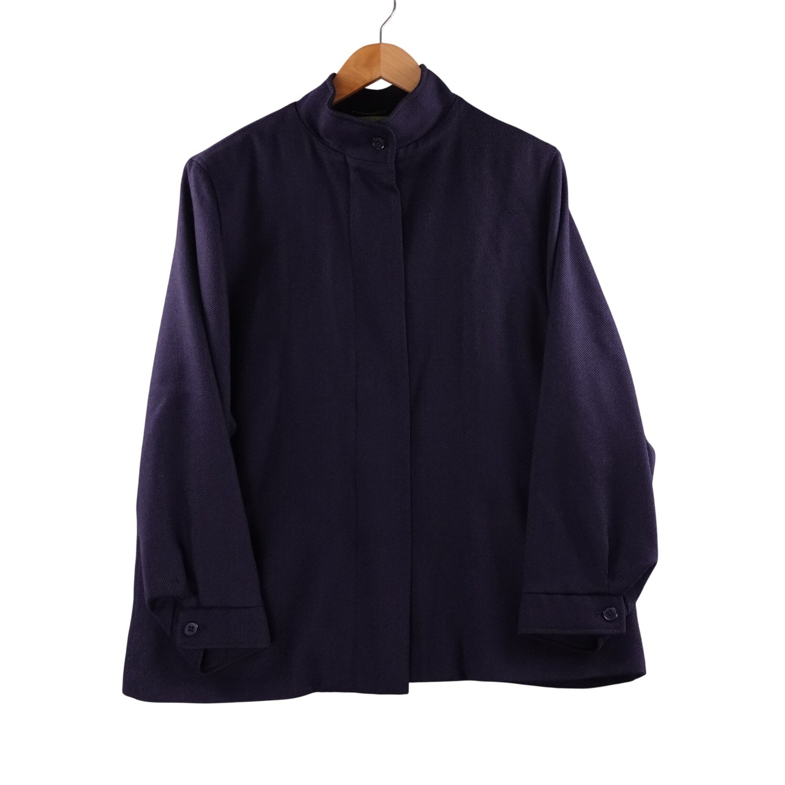 Vintage The Scotch House Women’s XL Wool Jacket Navy Blue London Edinburgh Paris
