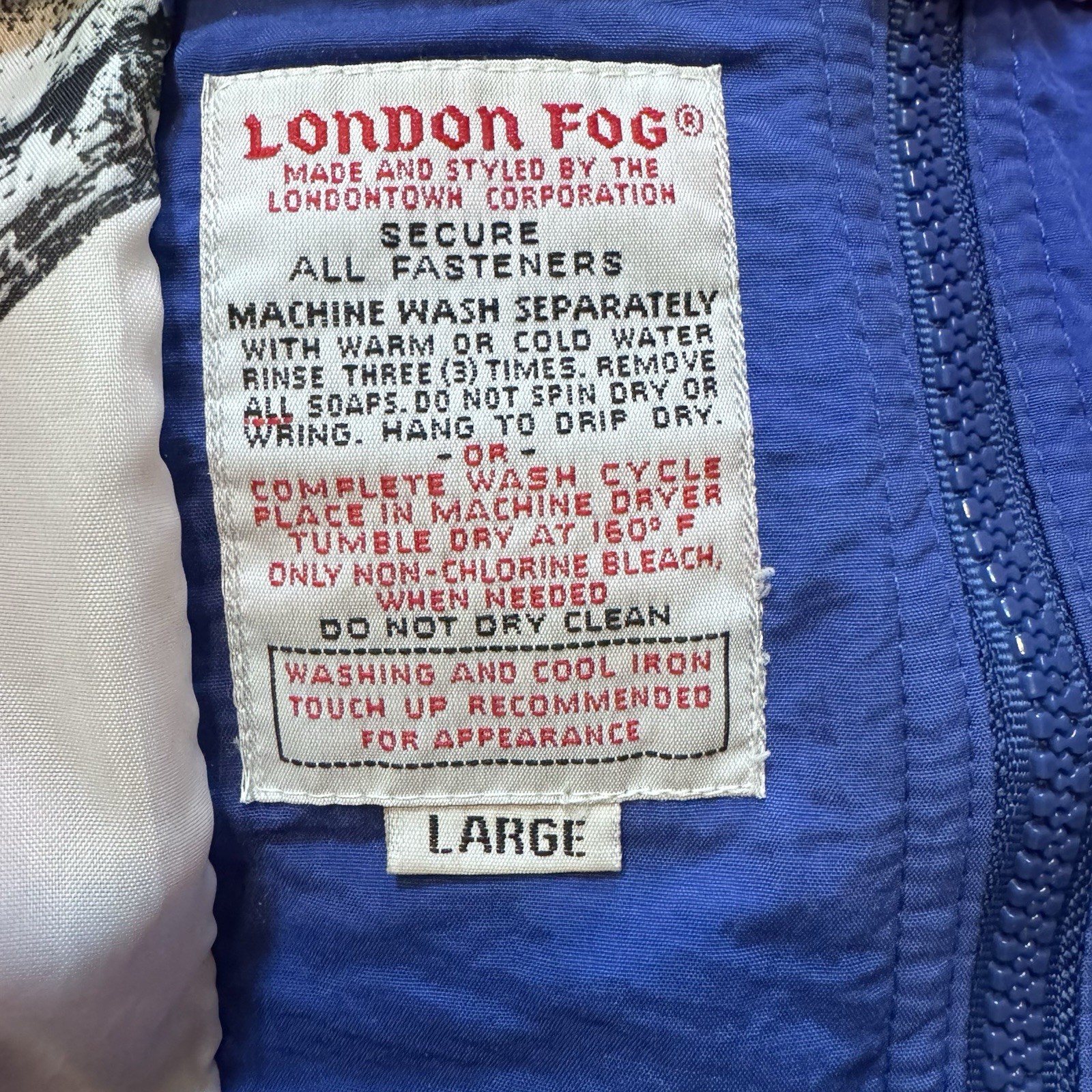 Vintage 1980s London Fog Coat Pink Purple Colorblock Elastic Waist Fully Lined