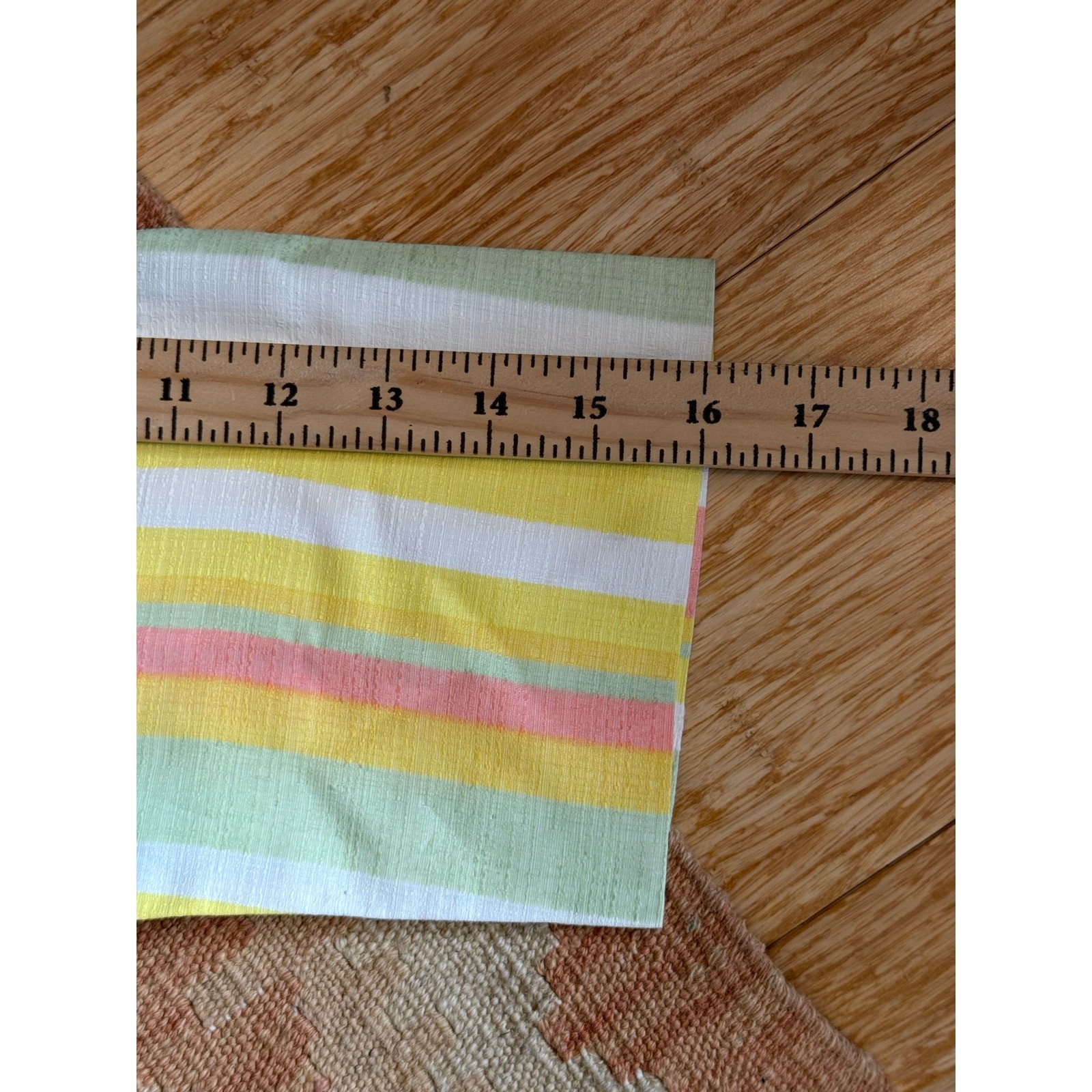 Vintage 1960s Johns of California Striped House Coat Womens Med Rainbow Sherbet