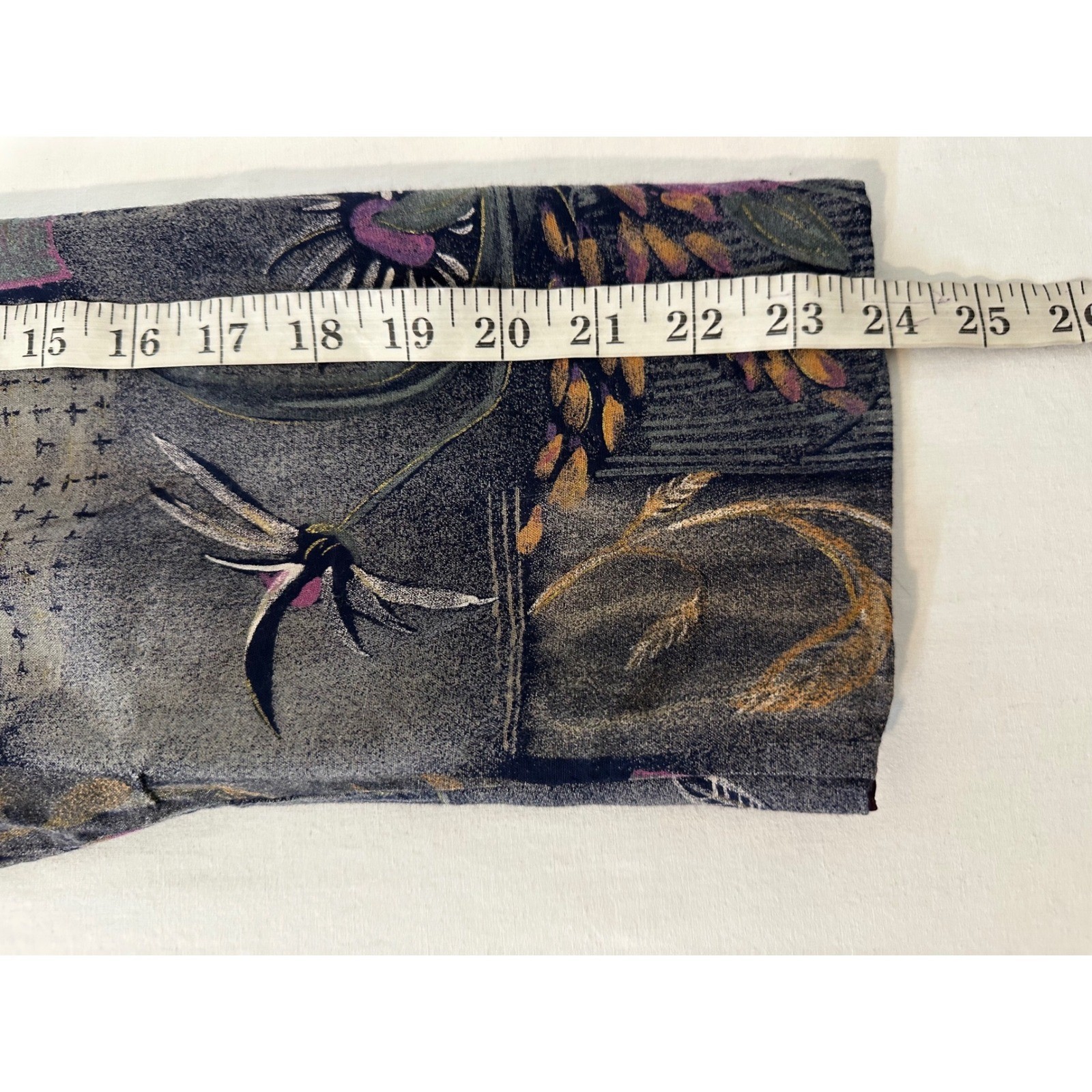 Kensington Square Vintage Floral Patchwork Blazer Purple Multi Artsy Pockets USA