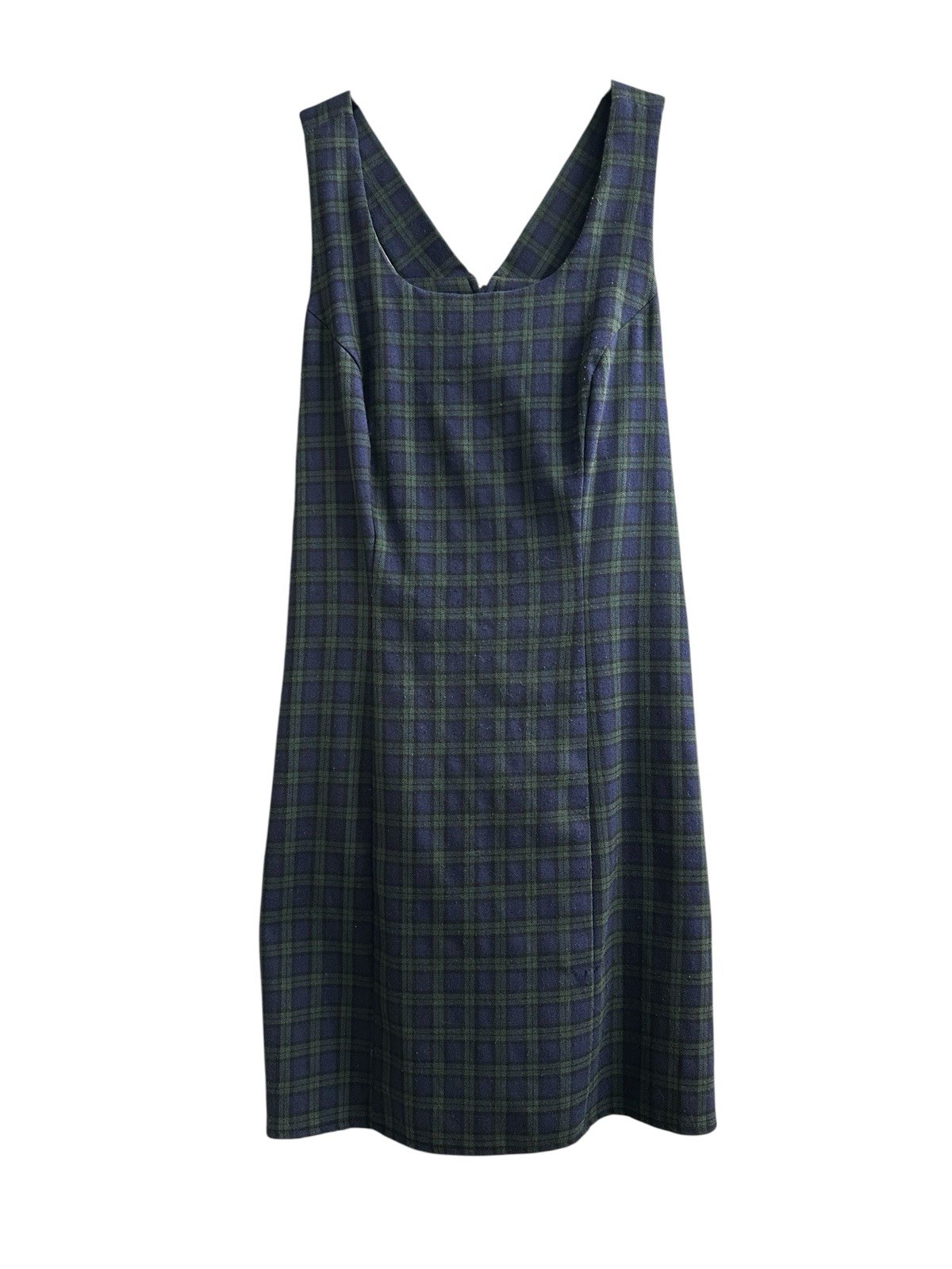 Francine Browner Vintage Pinafore Dress Tartan Plaid 70s Academia Preppy Size 11
