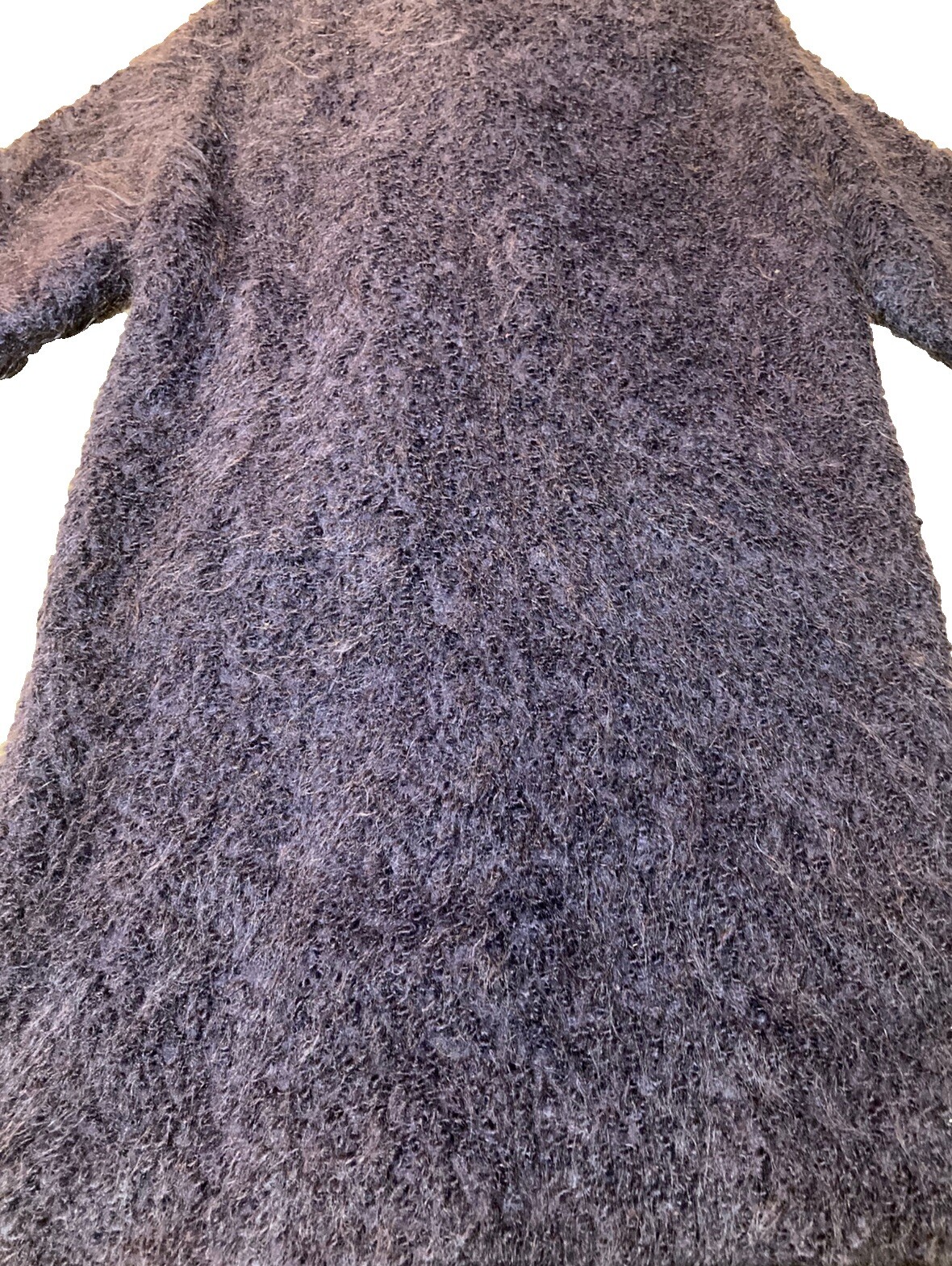 Vntg 1960’s Monte Sano Pruzan Mohair Cocoon Coat Nordstrom Plum Purple Wool M L