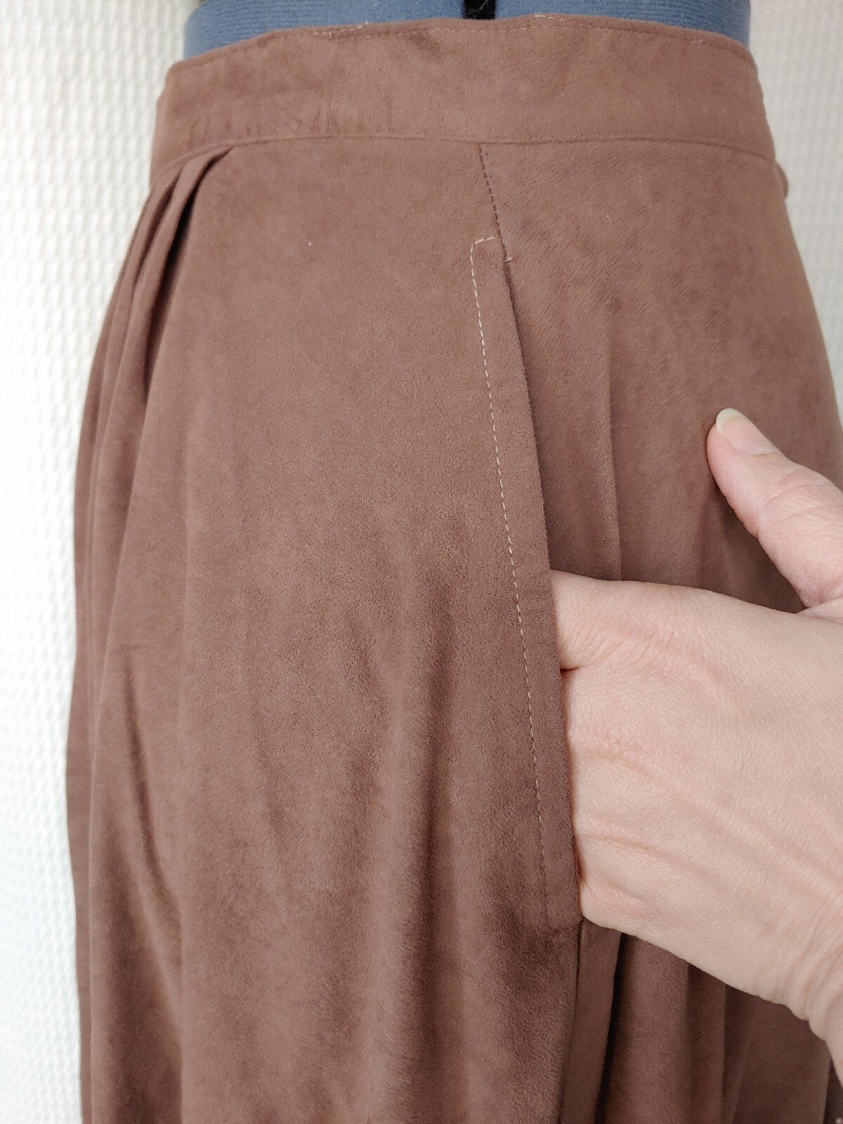 Vintage Pants Plus Brown Suede-like Skirt Size 11/12