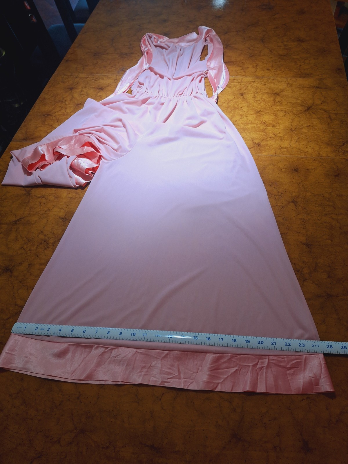 True VTG Mid-century Mod 1960s 1970s Wide Leg Nylon Pajama Jumpsuit Loungewear