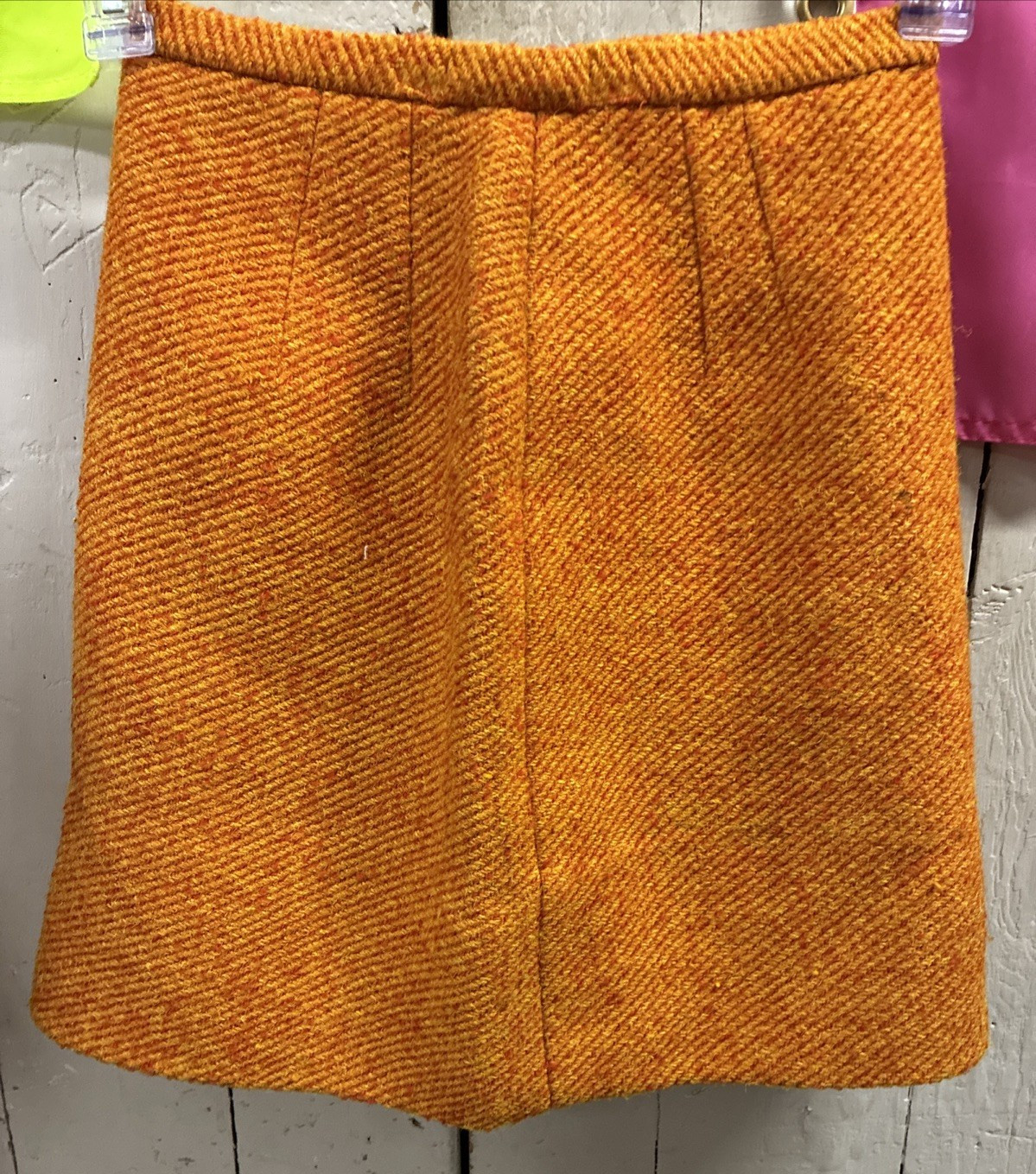 VTG 1960s Peck & Peck Fifth Avenue Orange Wool Jacket Skirt Suit – Union label