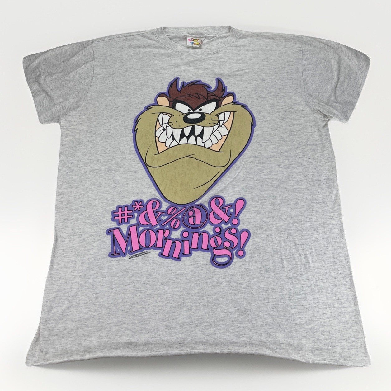 Vintage 1995 Looney Tunes Taz Tasmanian Devil Long T-Shirt One Size XL Sleep