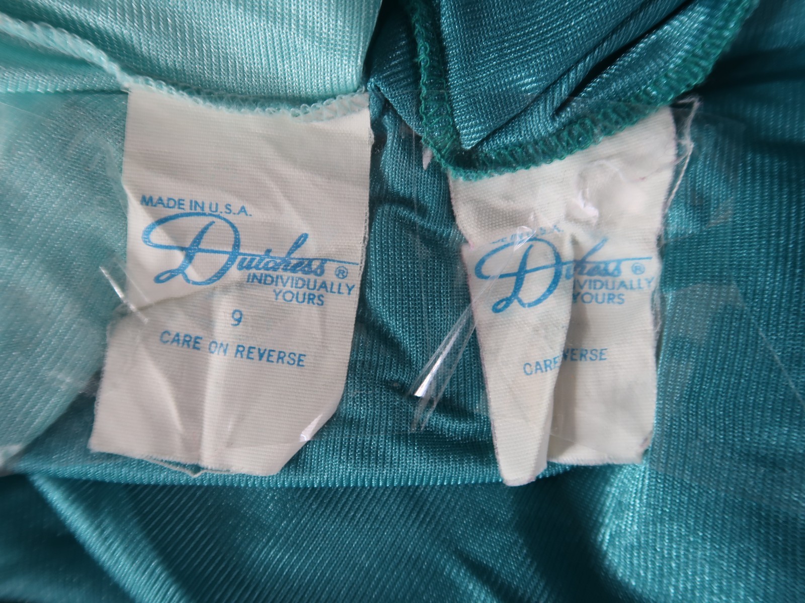 Vintage Blue Full Length Nightgown Robe Dutchess Individually Yours Jr 9 Girly