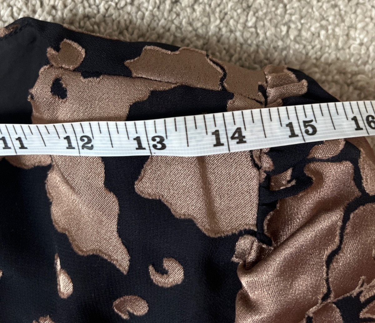 Vintage Dress by Lady Carol of New York size 16 Bronze Floral