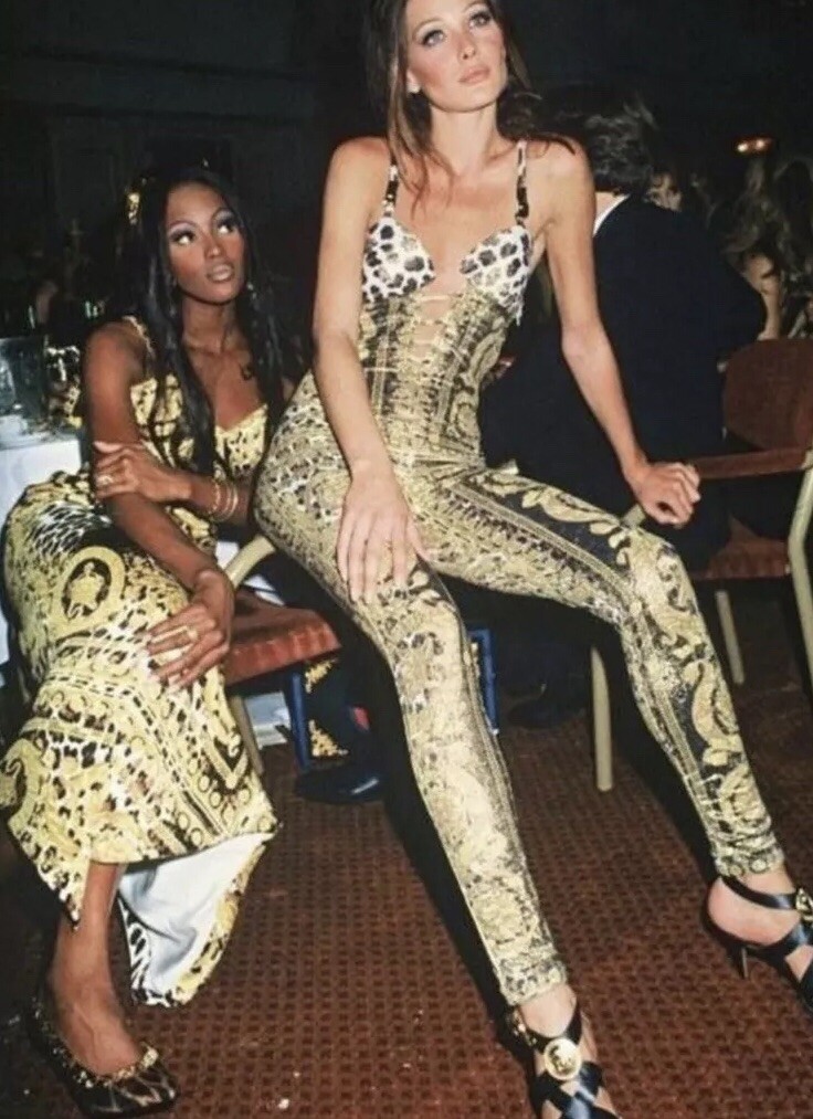 GIANNI VERSACE COUTURE Leopard Raw Silk Zippers Leg Pants EU 40 Italy Very RARE!