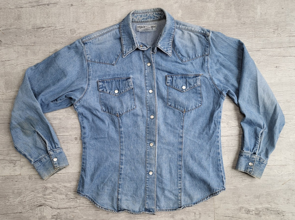 Vintage Made in the Shade Pearl Snap Denim Western Shirt – Size M